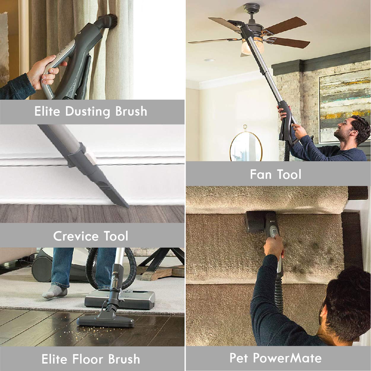 Kenmore Elite 21814 Pet Friendly Crossover Lightweight Bagged Hepa Canister Vacuum With Pet Powermate, Extended Telescoping Wand