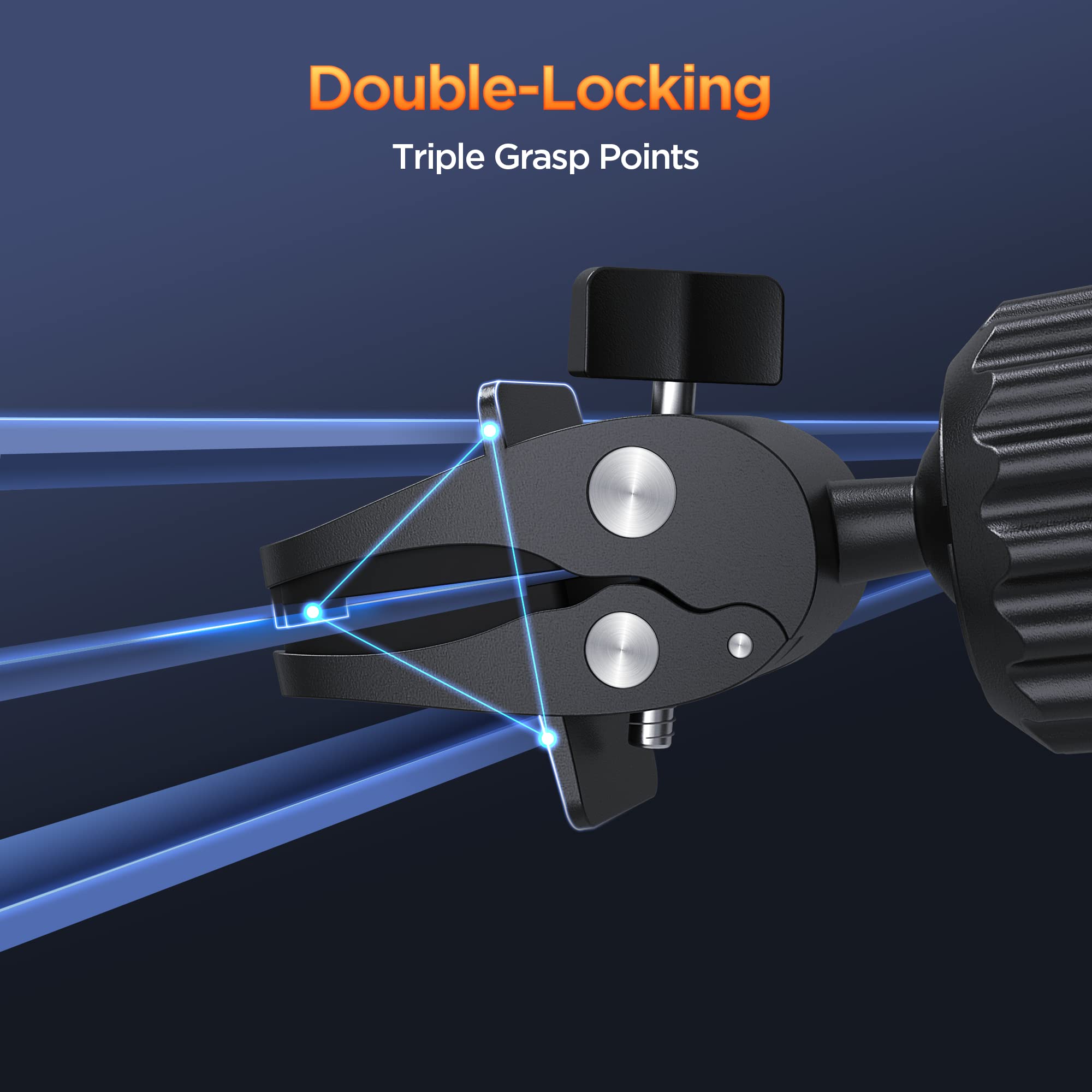 Ipow Magnetic Phone Holder For Car, [Upgrade Alligator Clip] Strongest Magnet Power Cell Phone Mount For Car Vent Compatible Wit