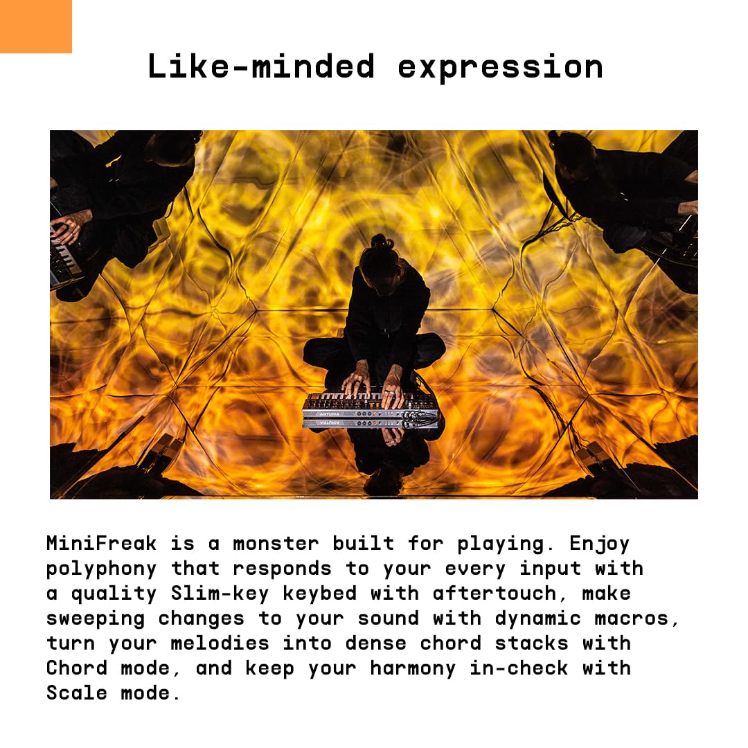 Arturia Minifreak 37 Key Polyphonic 6-Voice Hybrid Synthesizer Keyboard (Standard, 37 Key)