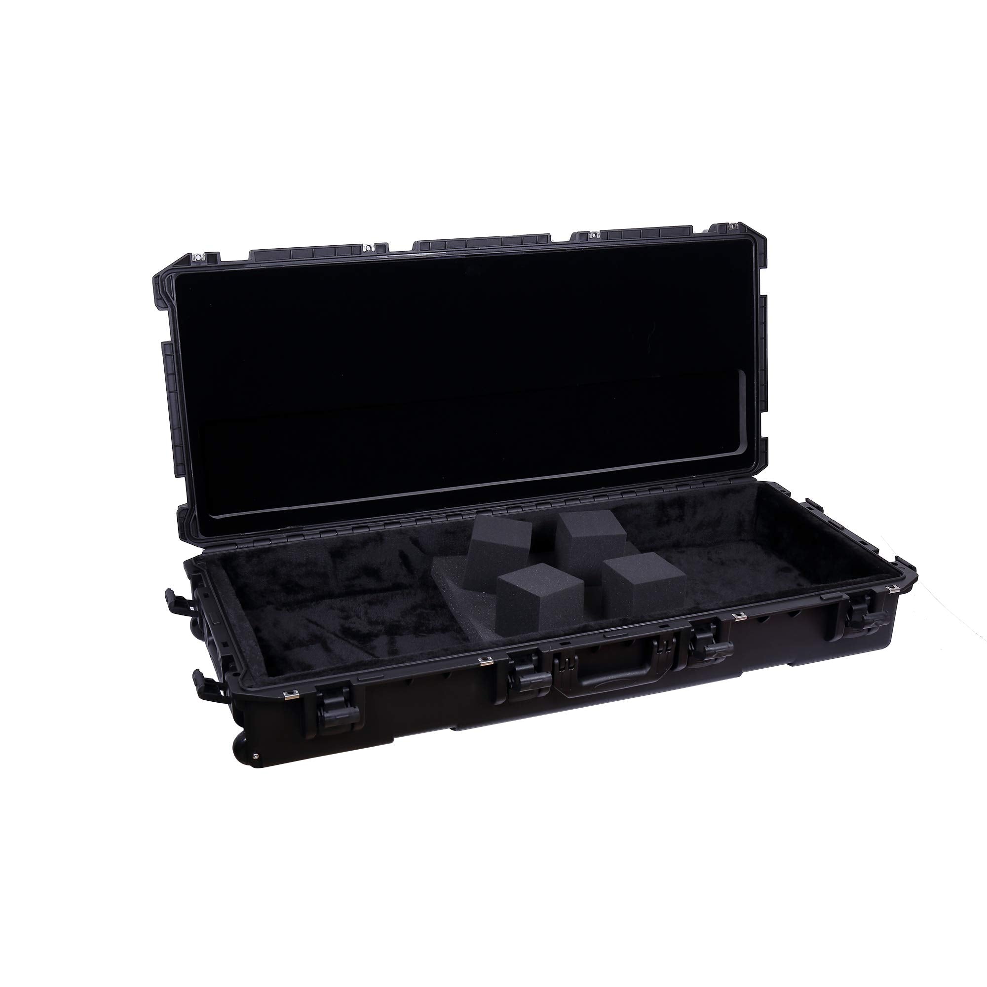 Crossrock 61-Note Keyboard Case, Injection Molded Pe Flight Case With Wheels (Cra961)