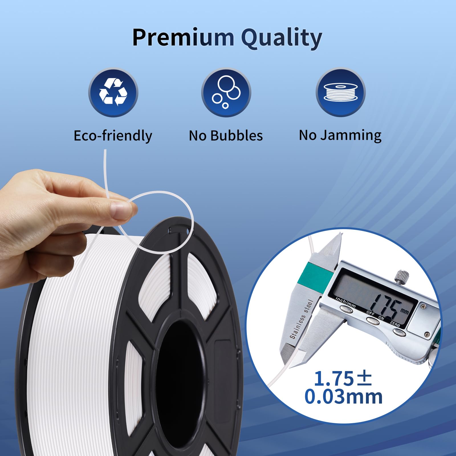 Anycubic Silk Filament, Clog Free Shiny 3D Printing Pla Filament 1.75Mm Dimensional Accuracy +/  0.03Mm, 1Kg Spool (2.2 Lbs), Si