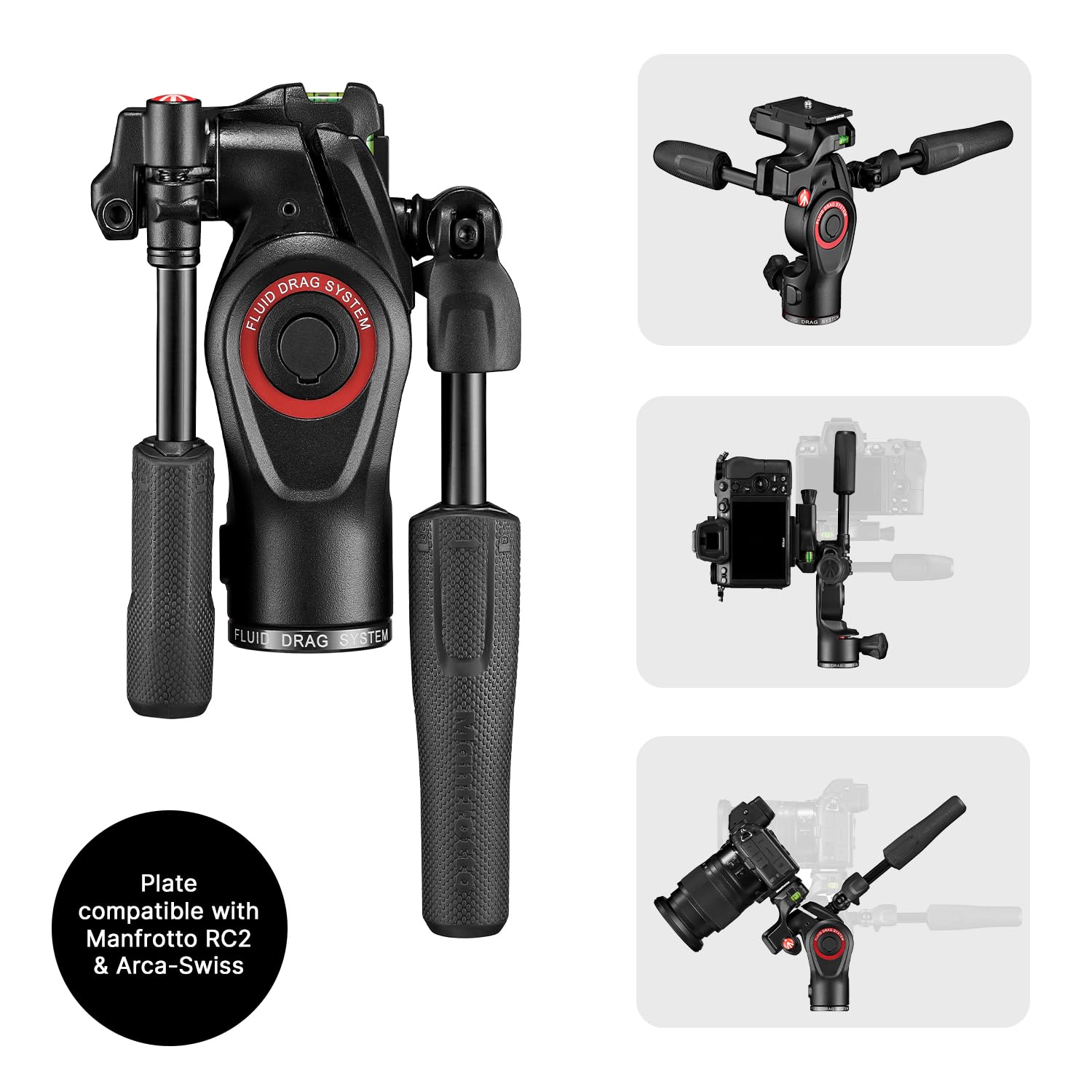 Manfrotto Befree 3 Way Live Advanced 4 Section Tripod With Befree 3 Way Live Head