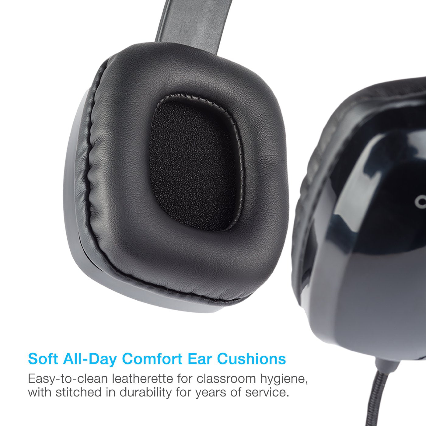 Stereo Headset With Unidirectional Noise Canceling Microphone   20 Pack   Compatible With Pc'S, Macs, Chromebooks, Microsoft Sur