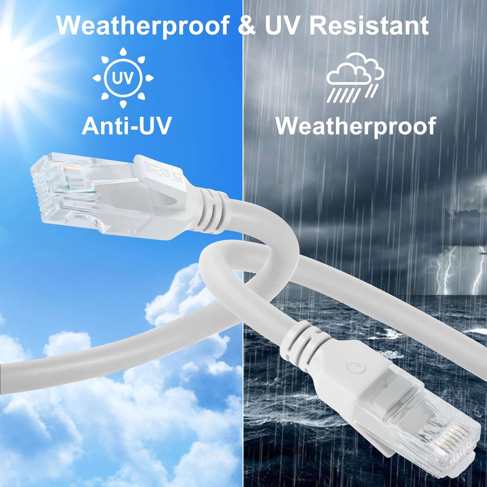 Dutevolns Ligiud Silicone Cat 6 Ethernet Cable 15 Feet, Ultra Flexible Cat 6A Rj45 Cable, Soft Gigabit Lan Cord For Mac, Pc, Rou