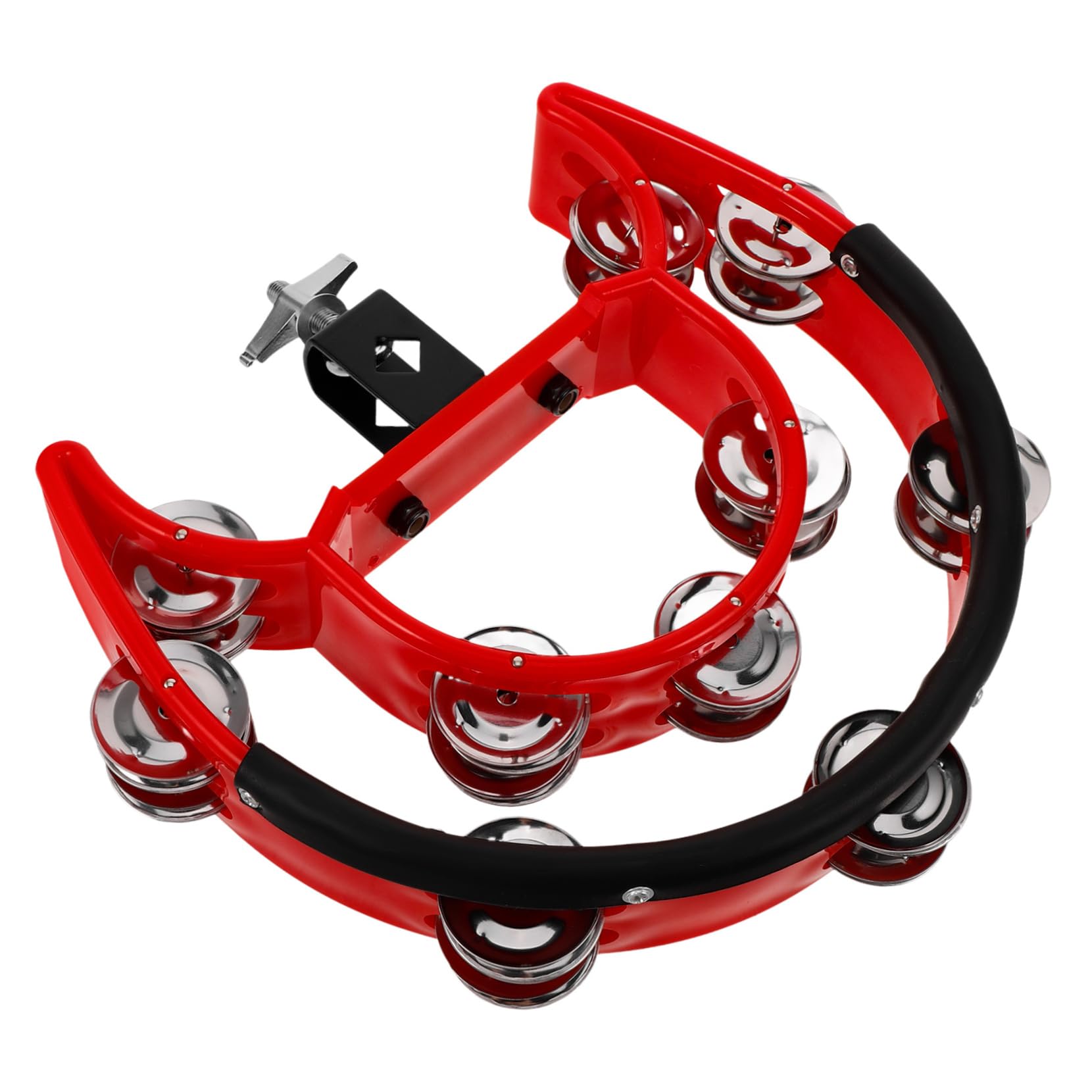 JOINPAYA Sturdy Tambourine Drum Hihat Accessory with Double Jingles for Sound for Music and Drum