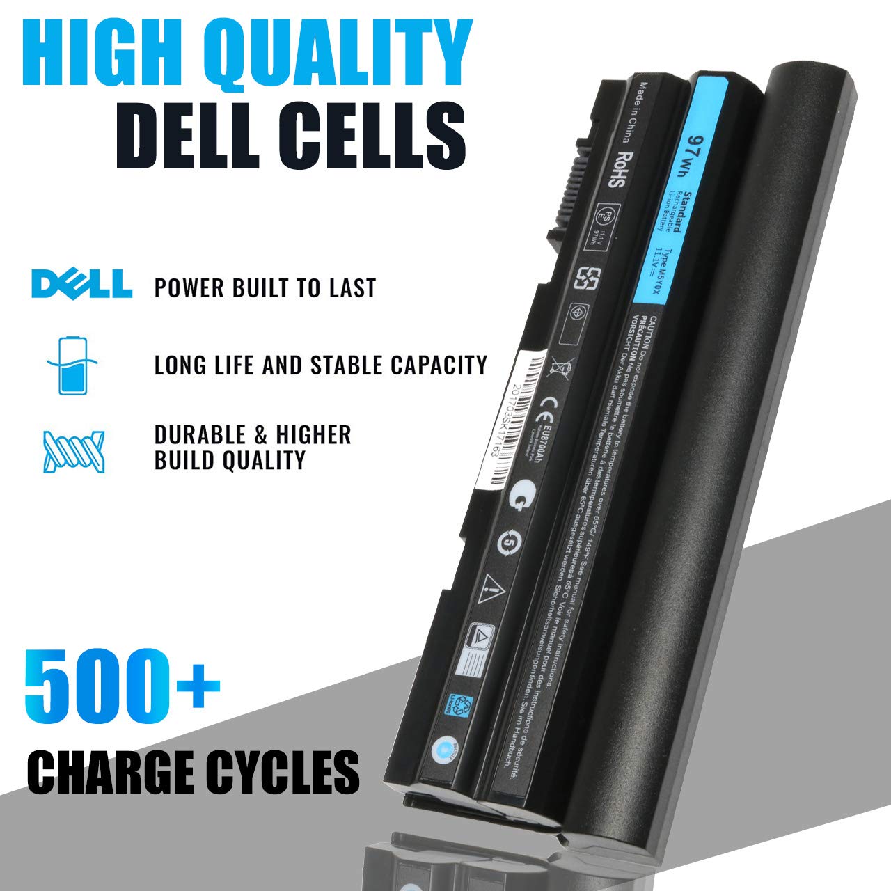 Solice 97Wh M5Y0X Laptop Battery For Dell Latitude E6420 E6430 P25G001 E6520 P14F001 E6530 E5420 E5520 E5430 E5530 P28G 001 E644