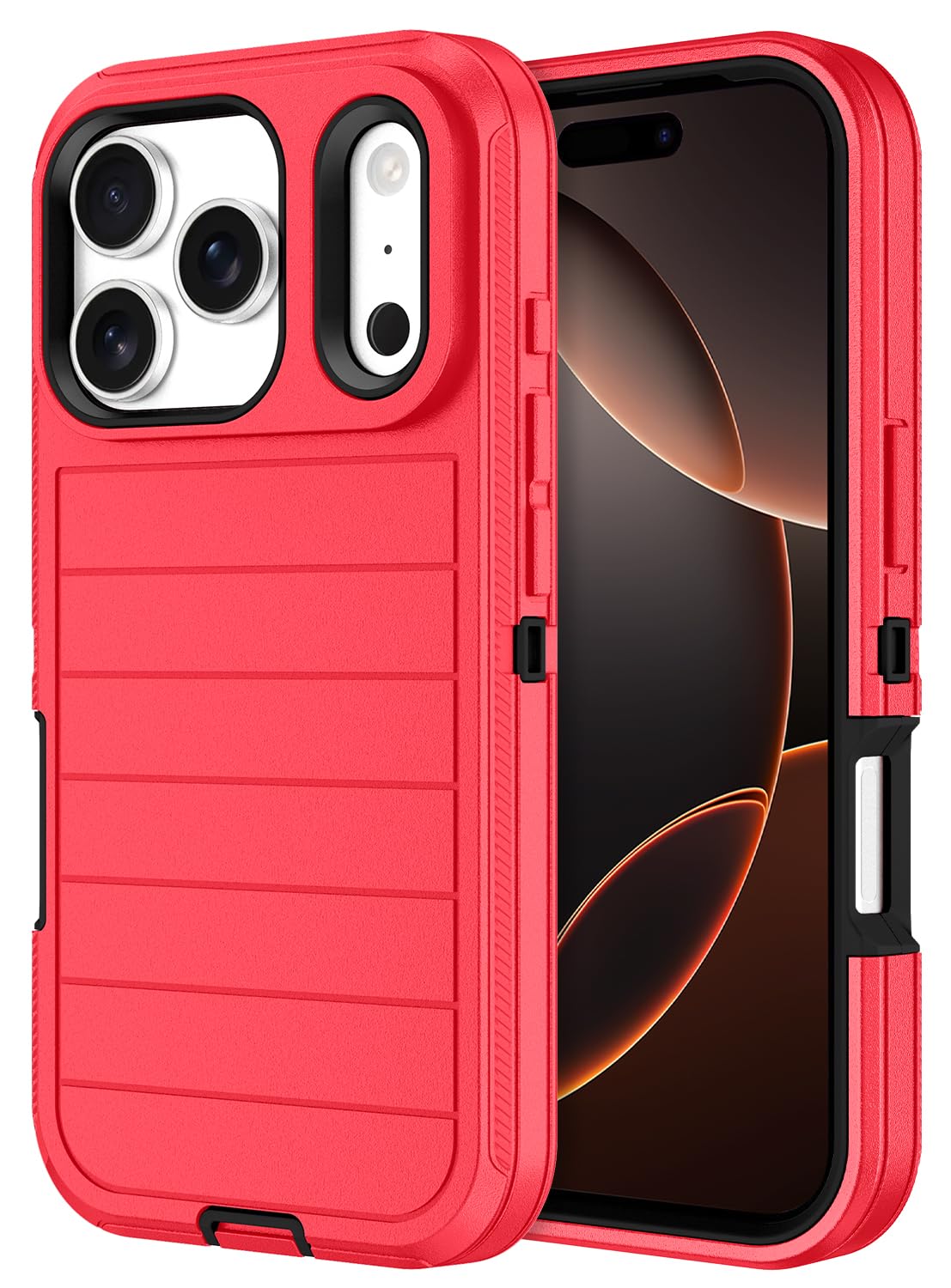 Casenplaza for iPhone 17 Pro Max Case Heavy Duty Shockproof Dropproof 3-Layer Full Body Protection Military Grade Rugged Tough N