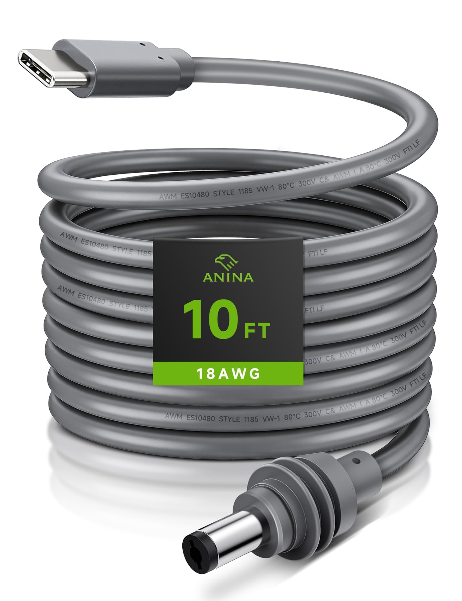 Anina USB C to DC Power Cable for Starlink Mini (3M/9.8FT)