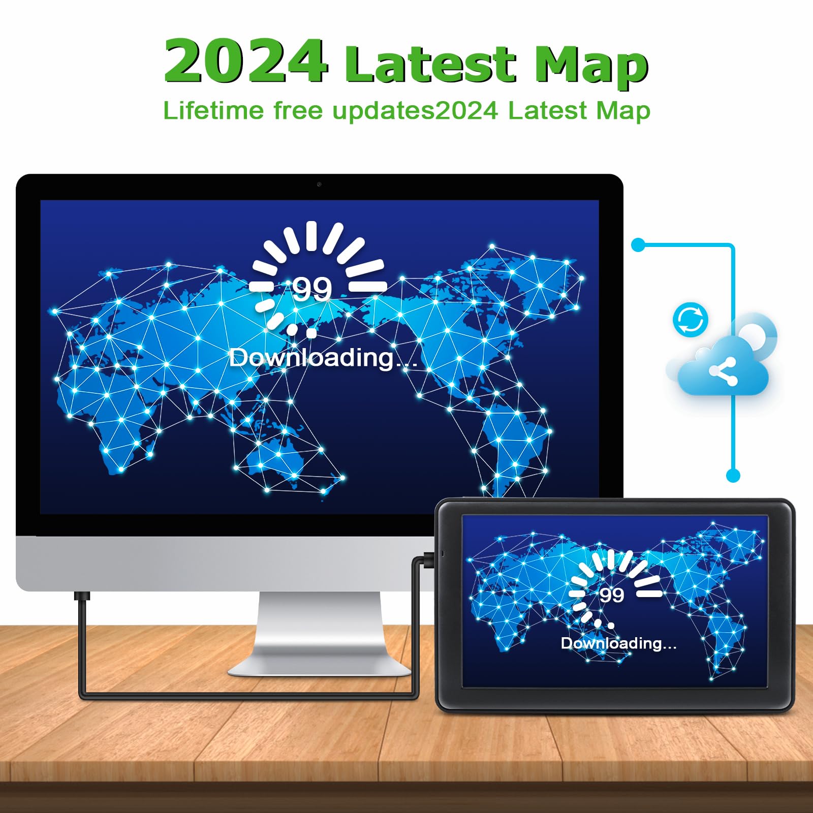 Lovpoi Gps Navigator For Car Truck, Gps Commercial Drivers 2025 Trucker Gps For Semi Truck With 7 In Gps Navigation Systems(Map Free Lifetime Updates), Voice Assist, Speed Limit Warnings