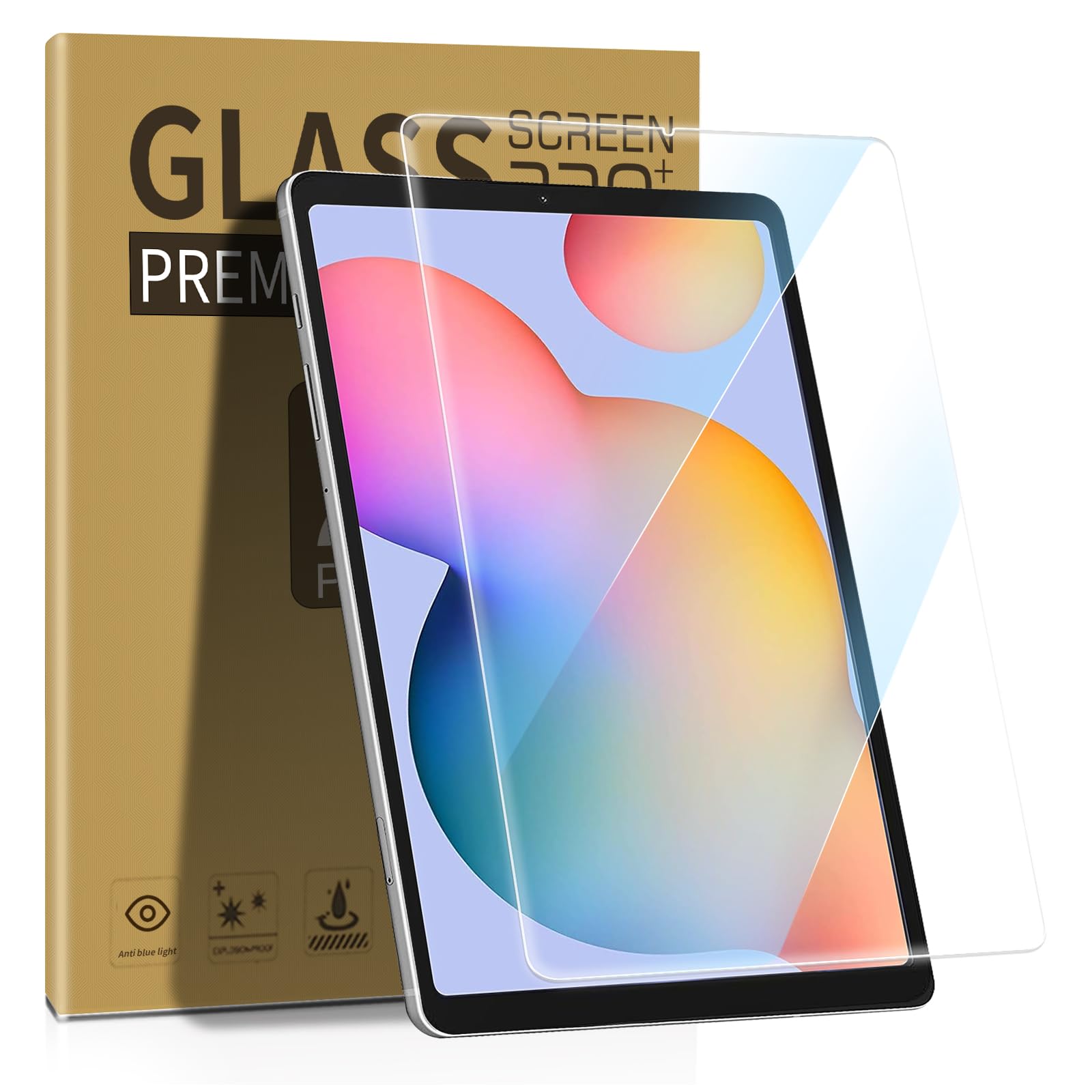 Zenrich (2 Pack) Anti Blue Light Screen Protector For Samsung Galaxy Tab S6 Lite 10.4'' 2024/2022/2020, 9H Hardness Tempered Gla