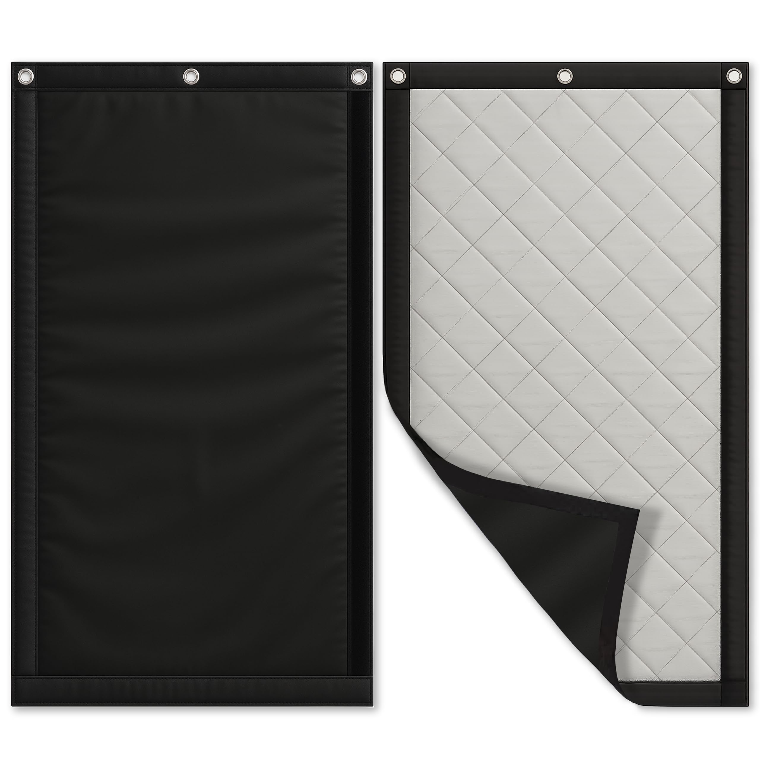 JaneTech Soundproof Blanket 70 x 40 - Heavy-Duty Sound Dampening Curtain with Grommets, Wall Hooks - Waterproof Sound Absorbing 