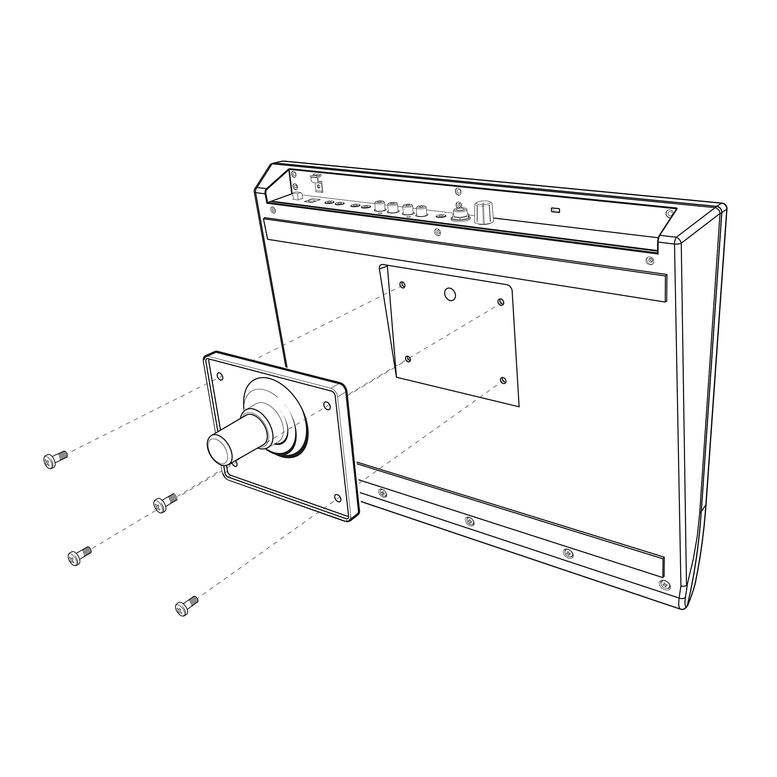 Alesis Module Mount | Mounting Plate For Multi Pad Electronic Percussion Instruments   Mounts To Any Drum Hardware