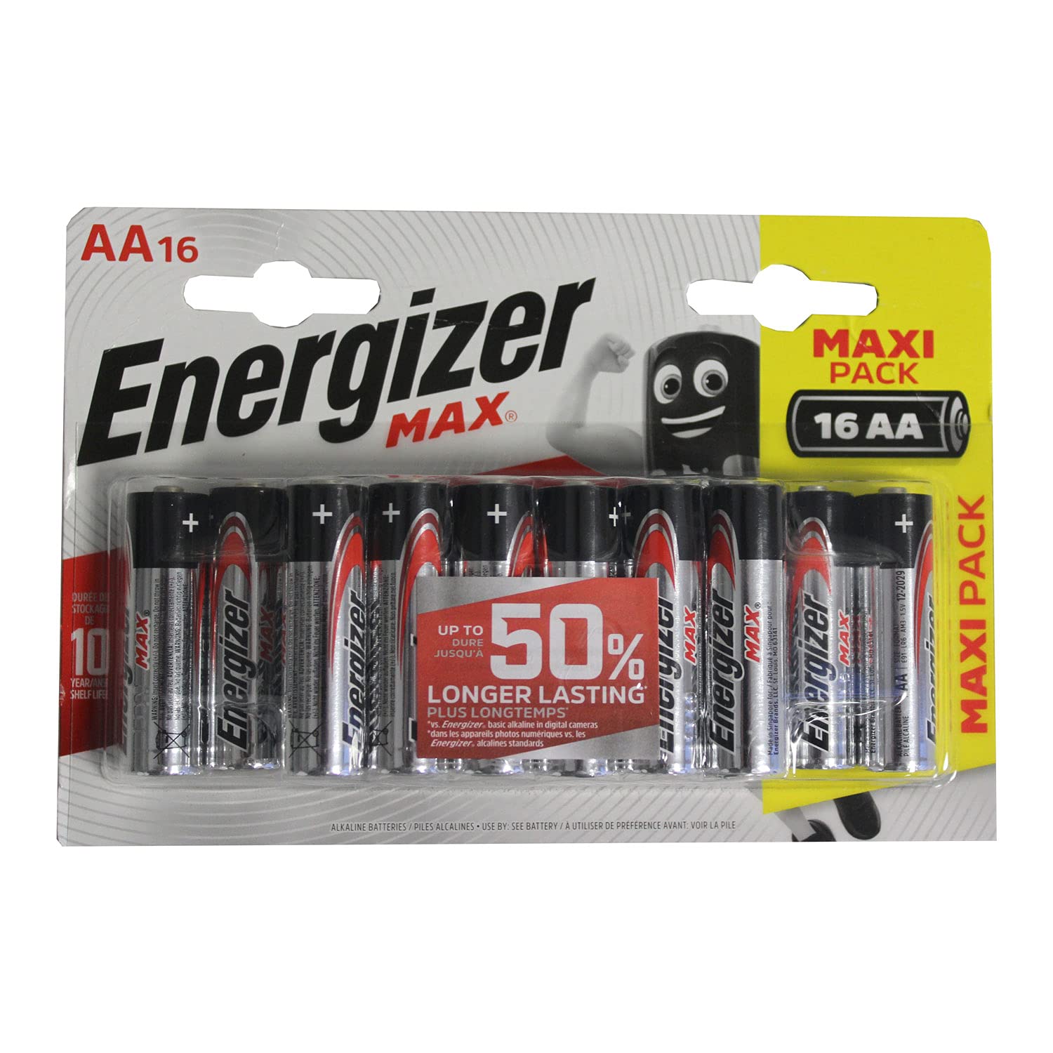 Blister Pack Of 16 Aa Batteries   Energizer Max