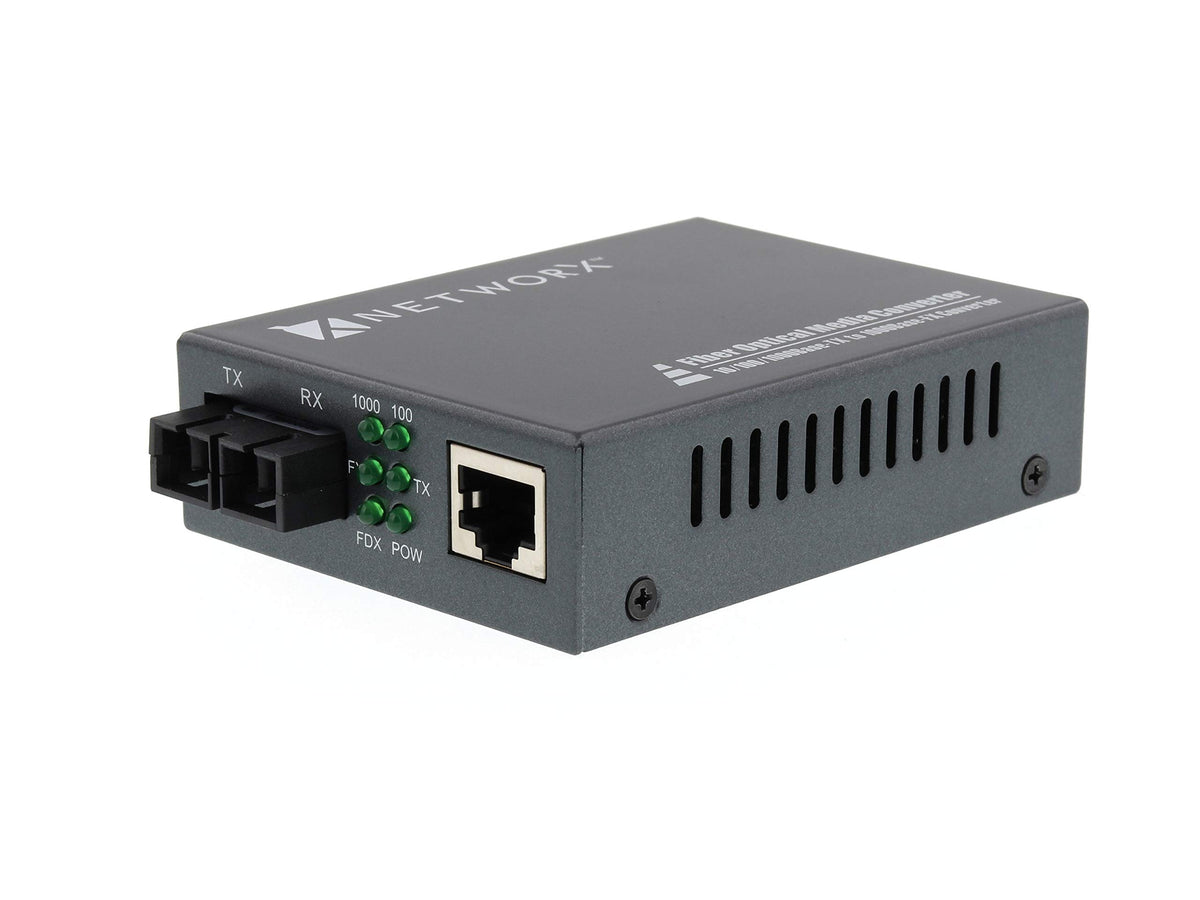 Gigabit Ethernet Fiber Media Converter - UTP to 1000Base-SX - SC Multimode, 5.