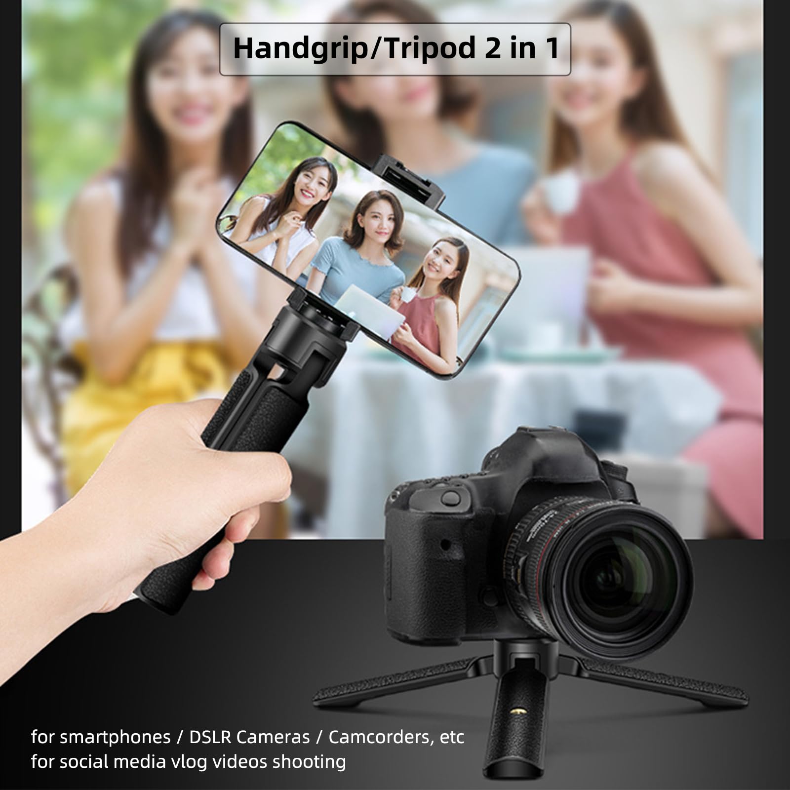 Cofunkool Mini Tripod Handle Grip For Gimbal Stabilizer, Weebill, Crane, Dji Ronin, Camera, Webcam, Projector, Phone Holder, Osm