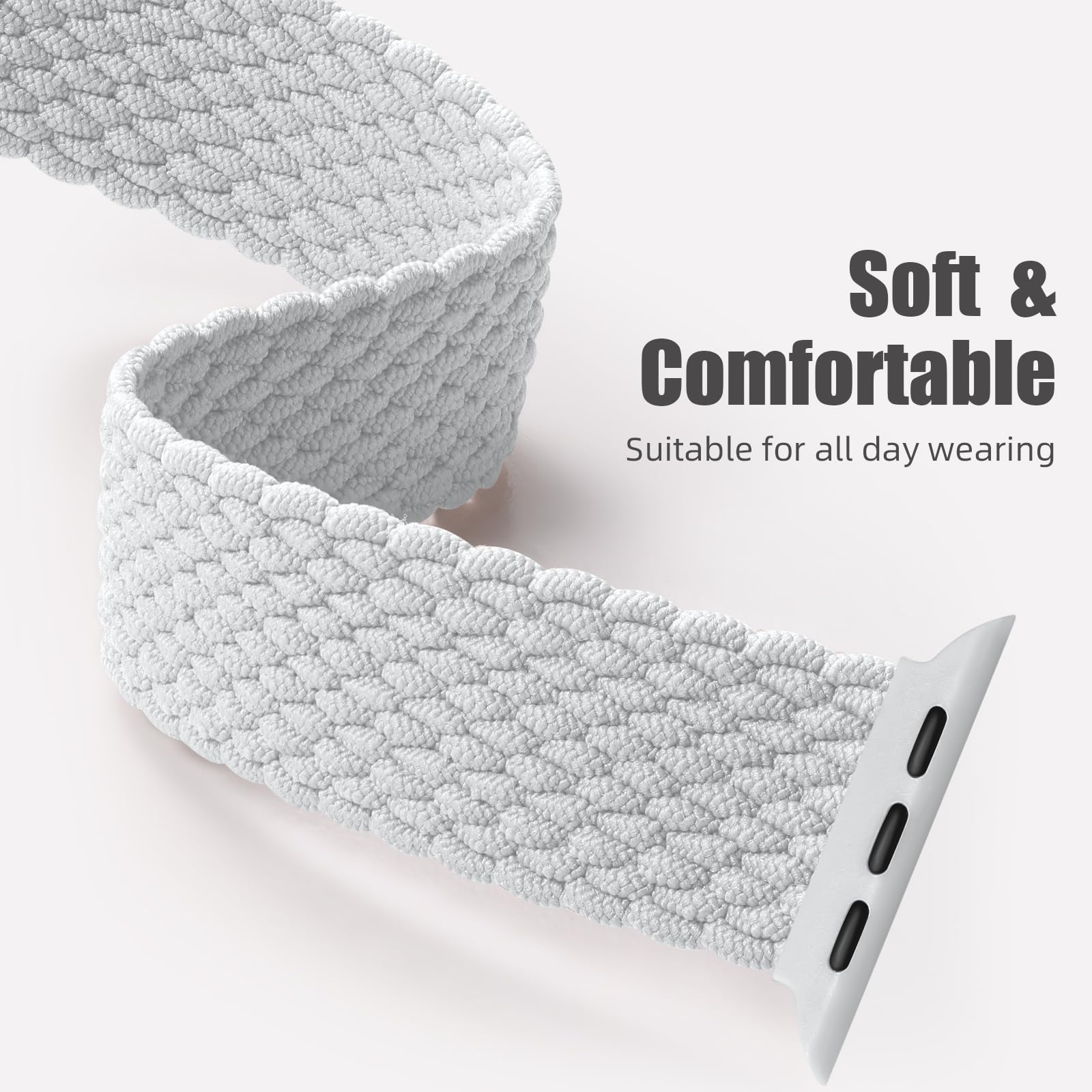 Charlam Sport Loop Compatible With Apple Watch Band 38Mm 40Mm 41Mm 42Mm 44Mm 45Mm 46Mm 49Mm Men Women,Adjustable Magnetic Stretc