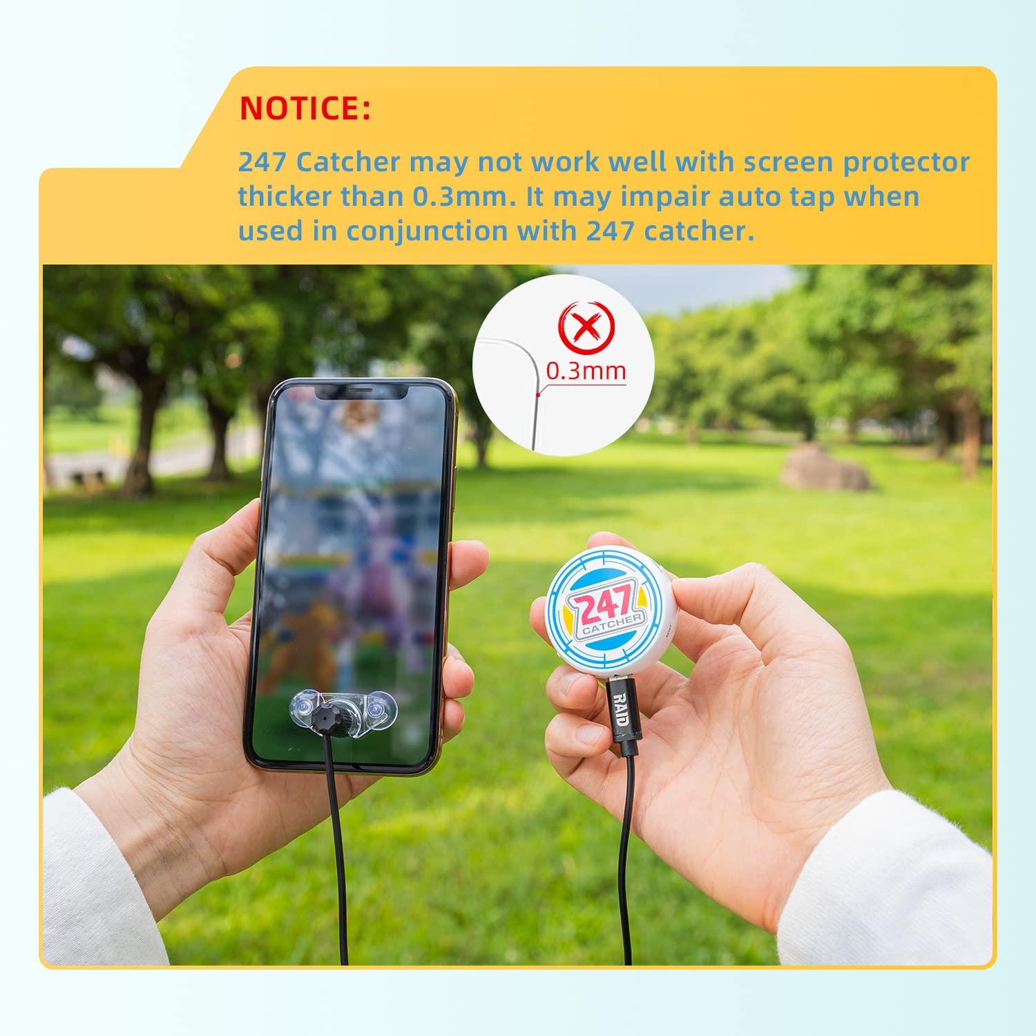 Mcbazel Photofast 247 Auto Catcher For Poke Mon Go With Auto Tap, Auto Reconnect, Over 1 Hour Connection Function Compatible Wit