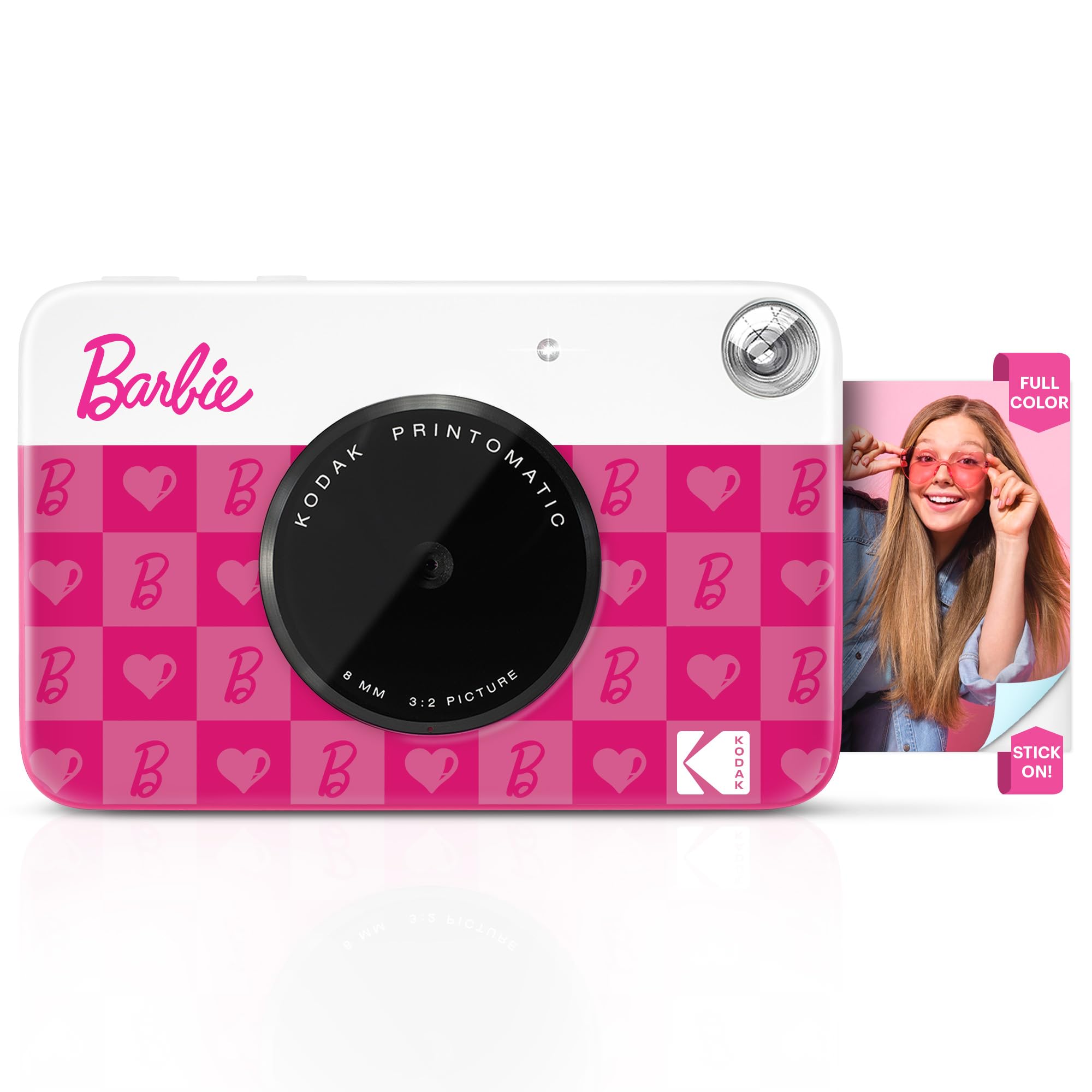 Kodak X Barbie Printomatic Full Color Instant Print Digital Camera   5Mp Portable Barbie Camera   Colorful Photos On Zink 2X3 St