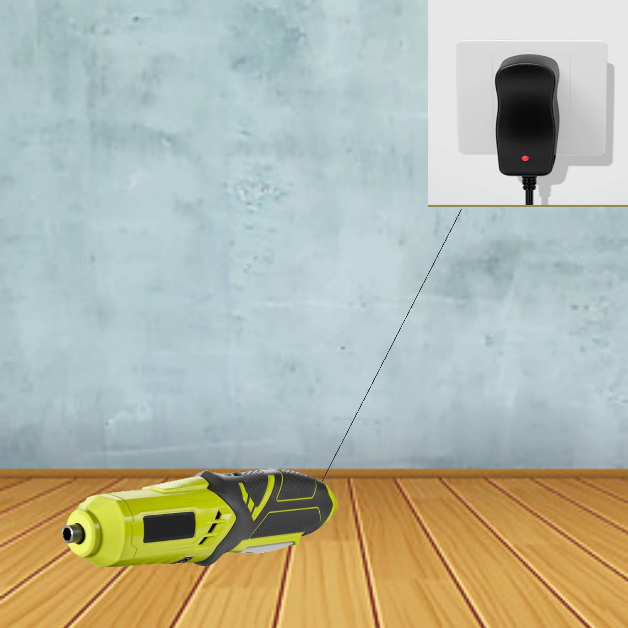 4V Ac Charger For Ryobi Cordless Screwdriver Models Hp44L Hp34L Circle Tip Input