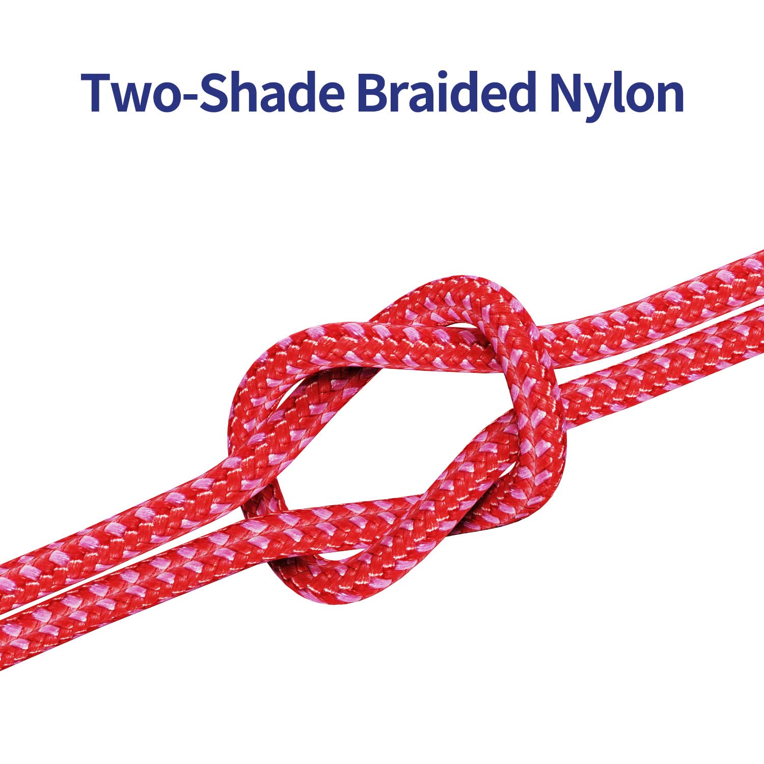 Grephone Iphone Charger Cable,5 Pack 3Ft [Mfi Certified] Extra Long Lightning Cable,Strong Nylon Braided 10 Foot Charging Cord (Red)