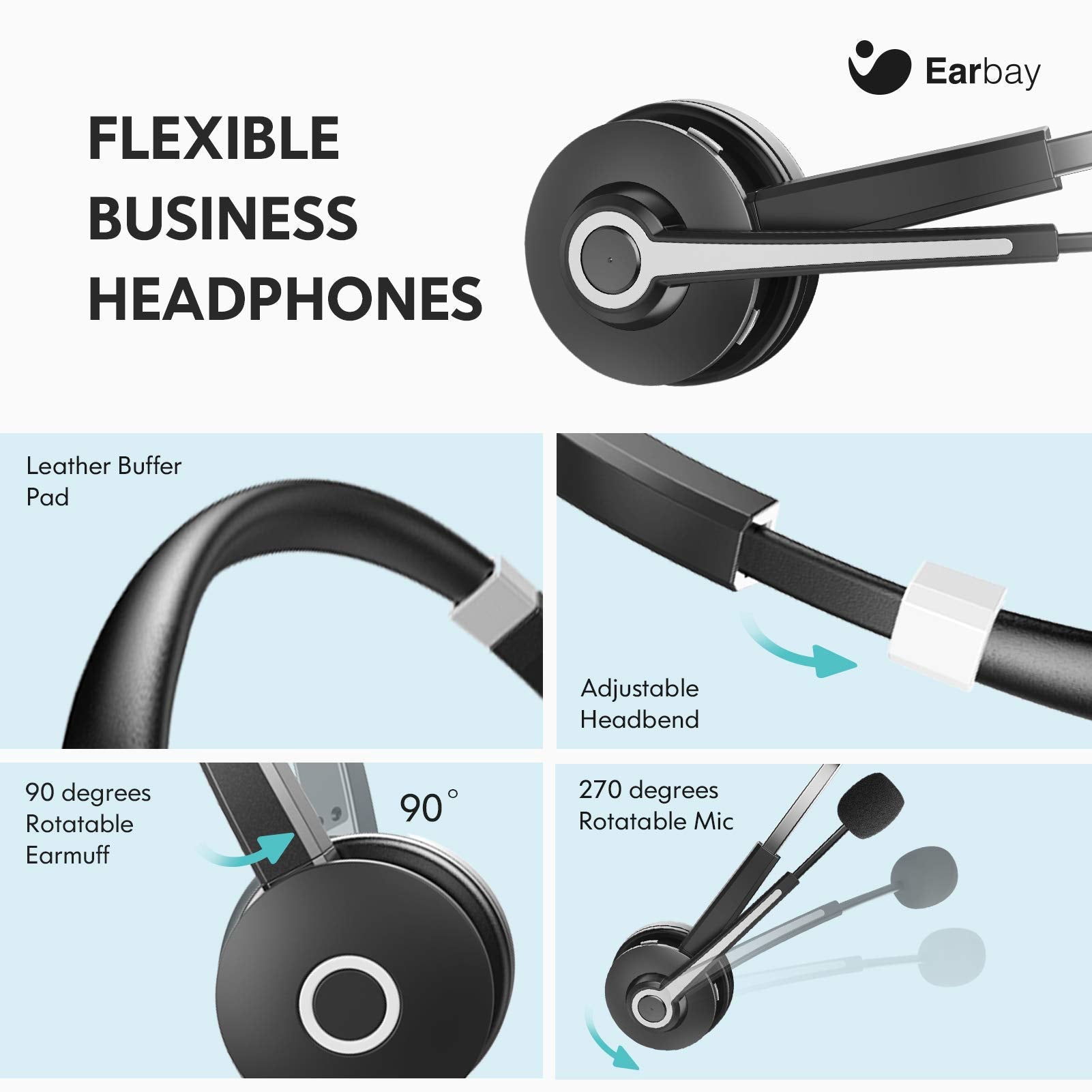 Computer Headset Telework Usb Computer Headset With Microphone For Laptop Pc,3.5Mm Wired Stereo ...