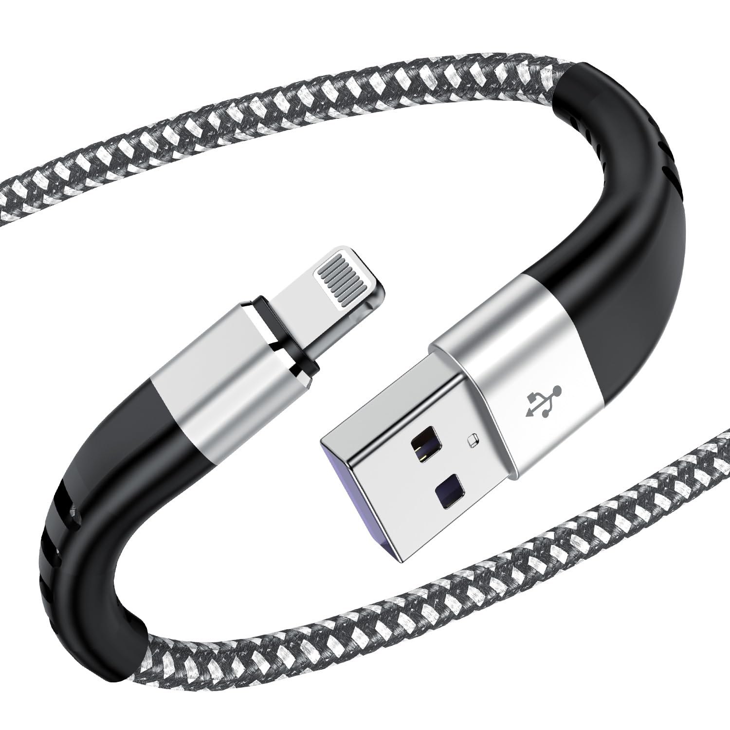 Essri 2Pack For Iphone Charger Cord 10Ft, Lighting Cable 10 Feet To Usb Charging Cable, Nylon Braided Charging Cord 10 Foot Comp