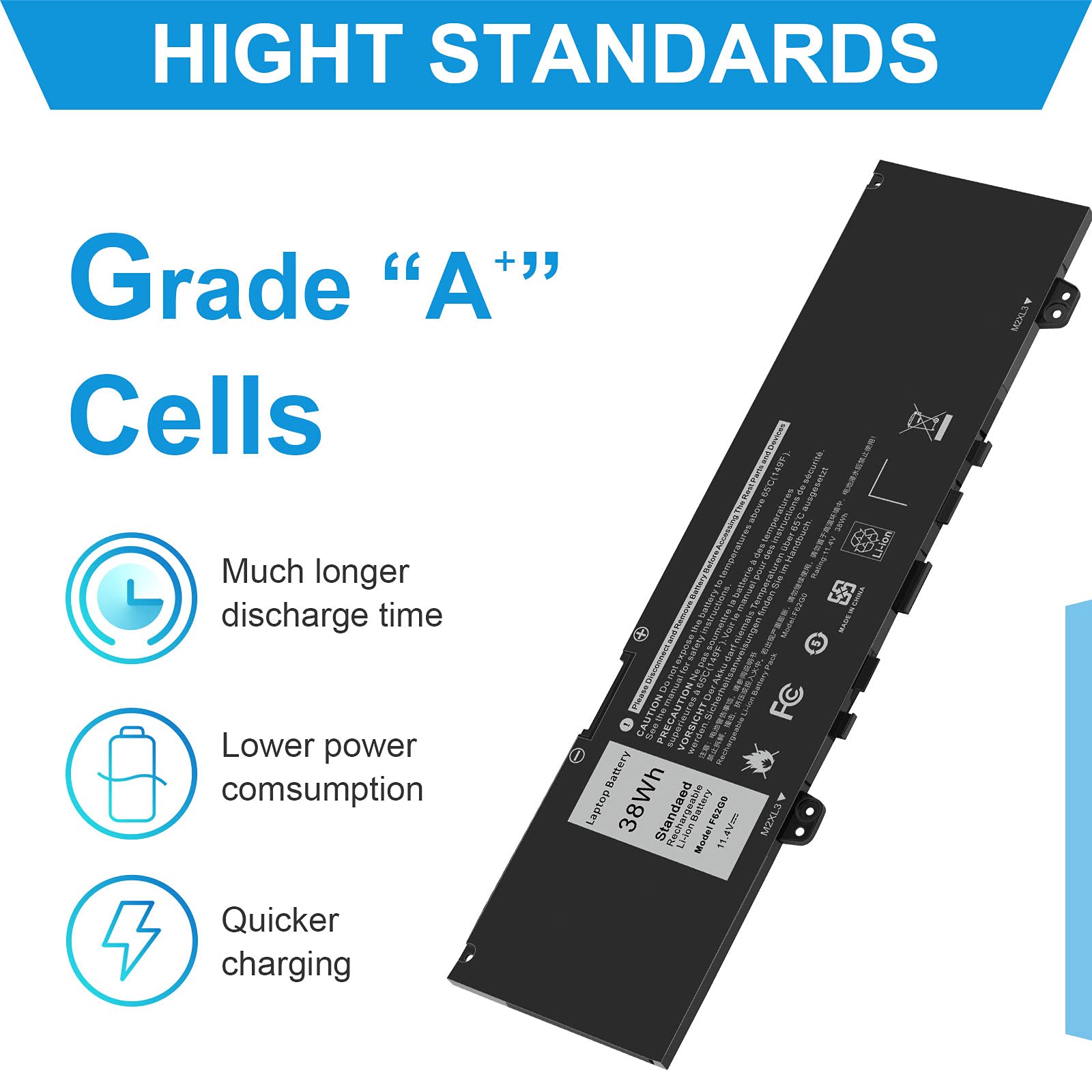 Fancy Buying 39Dy5 F62G0 Battery For Dell Inspiron 13 7000 I7373 7373 7386 2 In 1 7370 7380 5370 P83G P87G P91G P83G001 P83G002