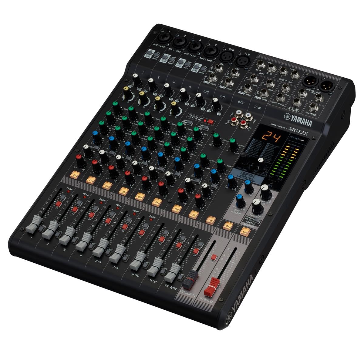 Yamaha Mixer Unpowered, Multicolored, 12 Input (Mg12X Cv)