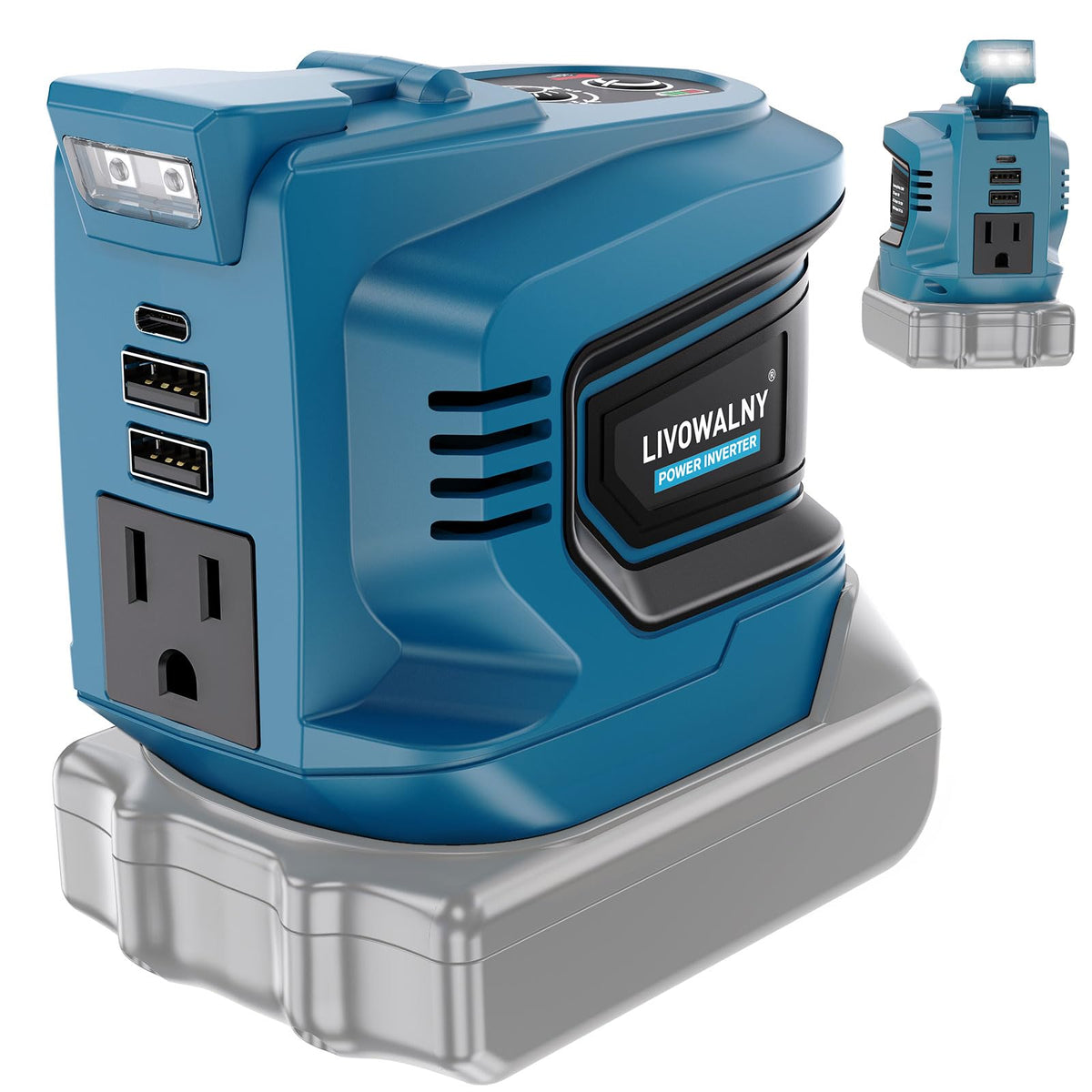 200W Power Inverter For Makita 18V Battery, Dc 18V To Ac 110 120V Battery Inverter, Portable Power Station Generator, Charger Ad