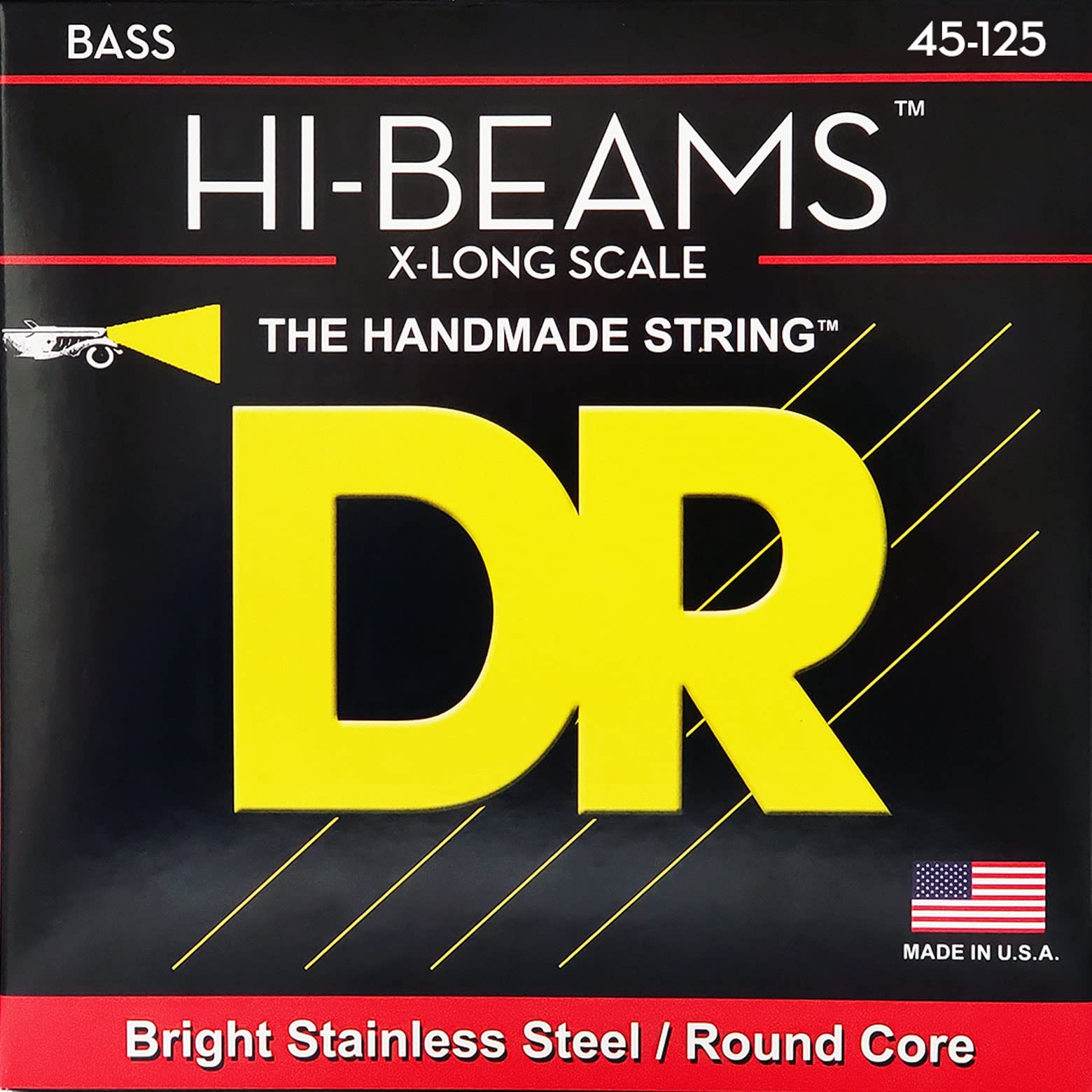 Dr Strings Hi Beam   Extra Long Scale Stainless Steel Round Core 45 105