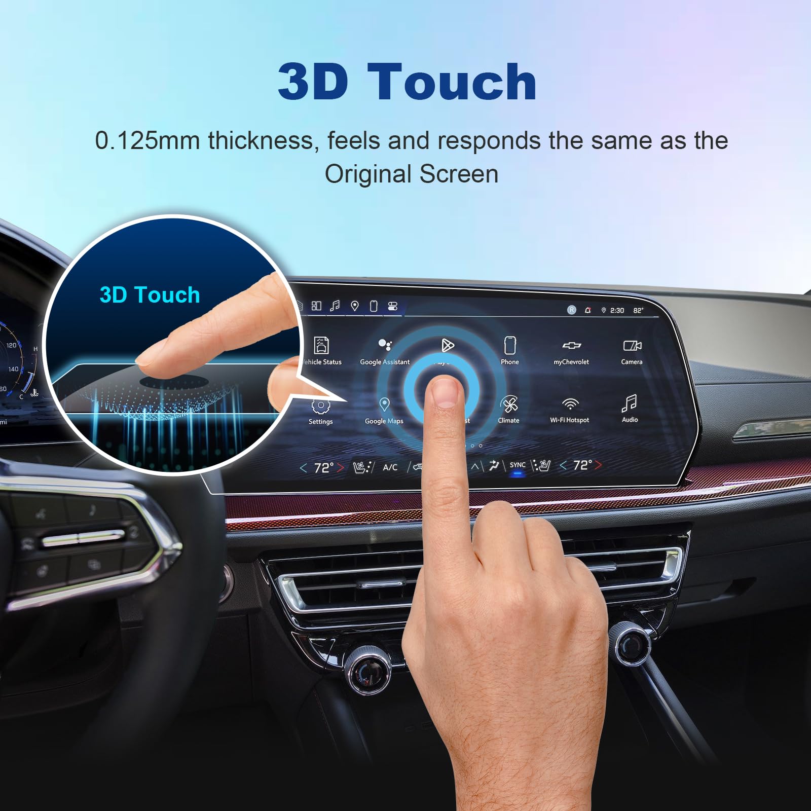 (2Pcs) 2024 Chevy Traverse Screen Protector For Chevrolet Traverse (Rs/Z71/Lt/Ls) 17.7 Inch Touchscreen, 2024 Chevy Traverse Acc