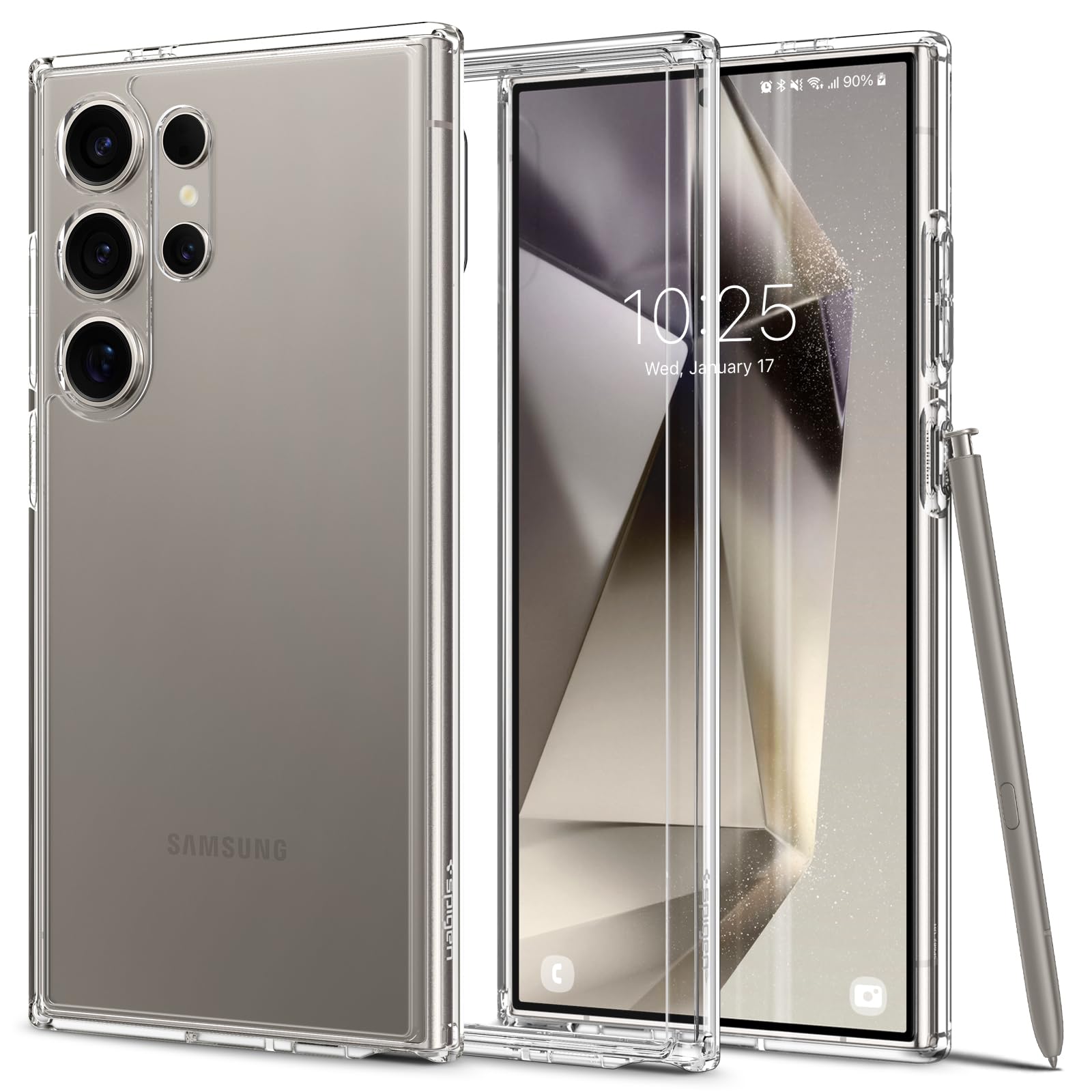 Spigen Ultra Hybrid Designed For Galaxy S24 Ultra Case (2024) [Anti Yellowing], [Military Grade Protection]   Crystal Clear
