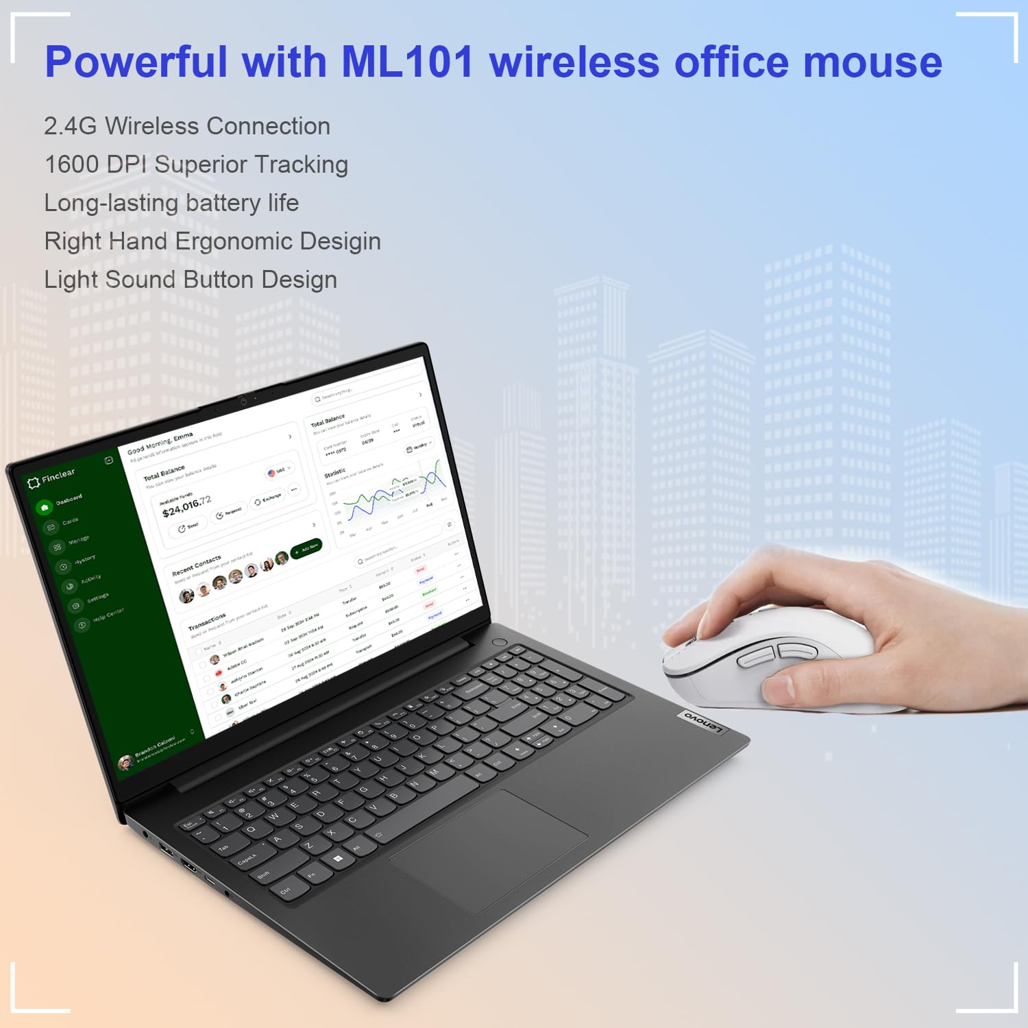 Lenovo V15 Laptop | 15.6 Fhd Anti-Glare Display | Amd Ryzen 7 7730U | 16Gb Ram | 512Gb Pcie Ssd | Hdmi | Type-C | Webcam | Wi-Fi