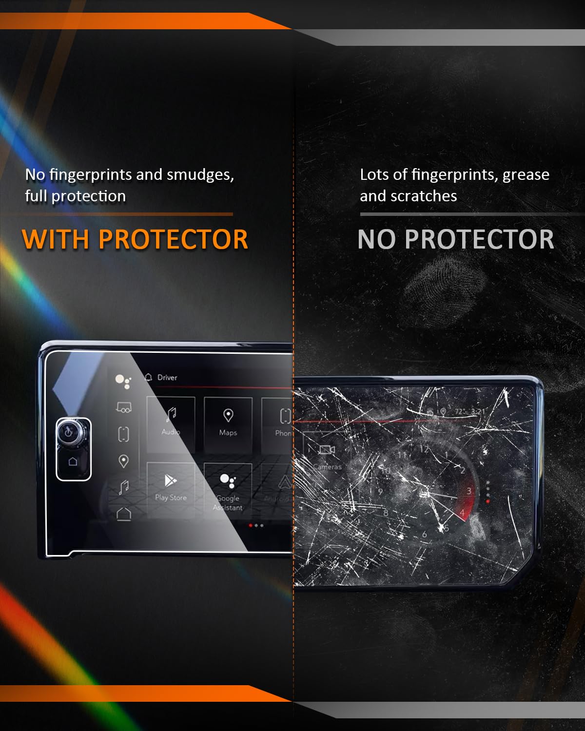 Cdefg For 2022 2023 2024 2025 Gmc Sierra 1500 Screen Protector For Silverado Sierra 1500 2500Hd 3500Hd Accessories At4 At4X Denali Ultimate 13.4' Tempered Glass