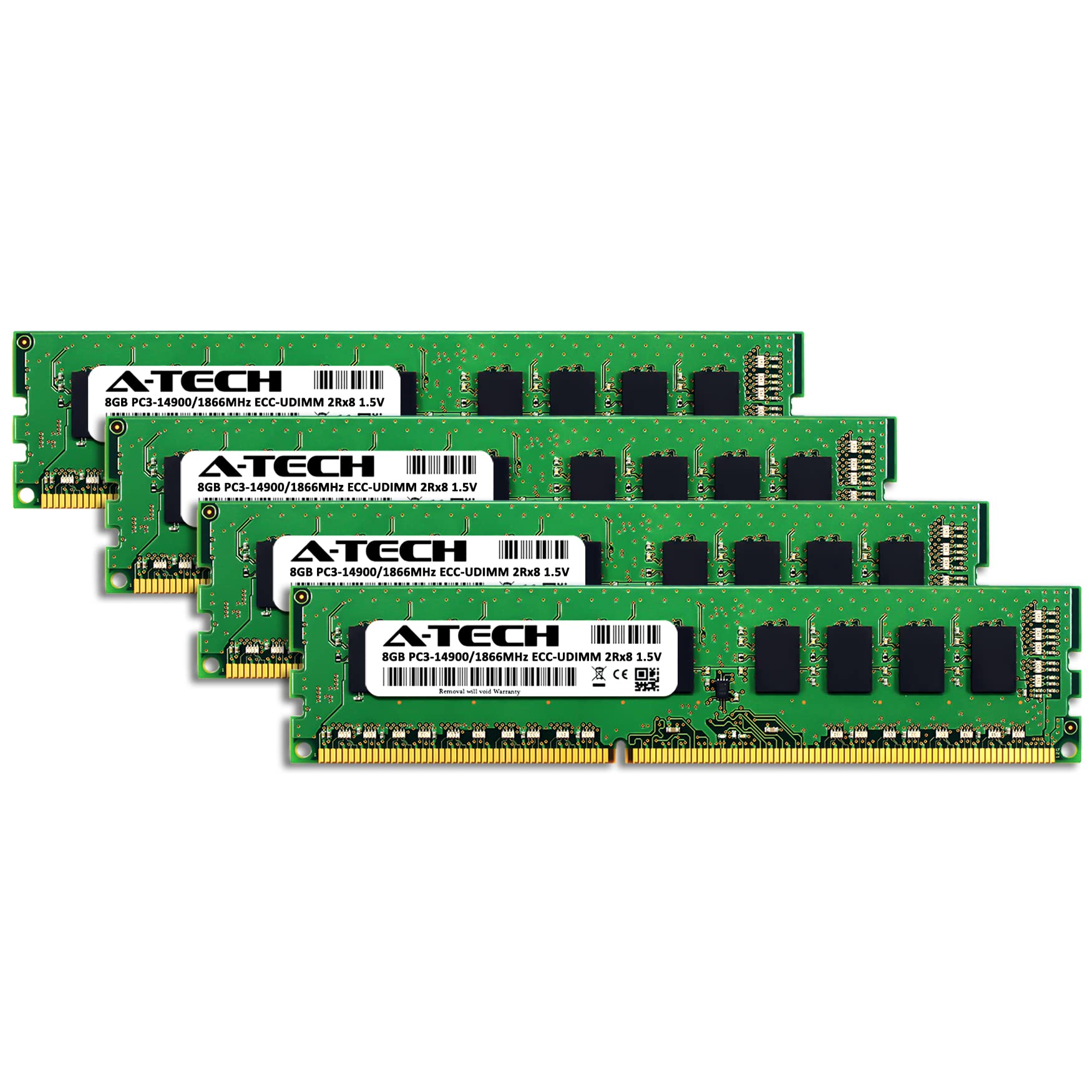 A Tech 32Gb Kit (4X8Gb) Ram For Apple Mac Pro Late 2013 | Ddr3 1866Mhz Pc3 14900E Ecc Udimm 2Rx8 1.5V 240 Pin Unbuffered Dimm Me