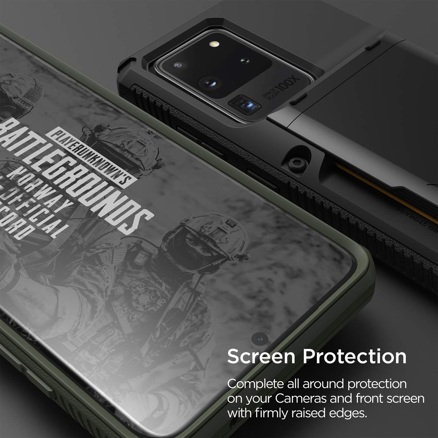 Vrs Design Damda Glide Pro Phone Case For Galaxy S20 Ultra, With [4 Cards] [Semi Auto] Premium Sturdy Credit Card Slot Wallet Fo
