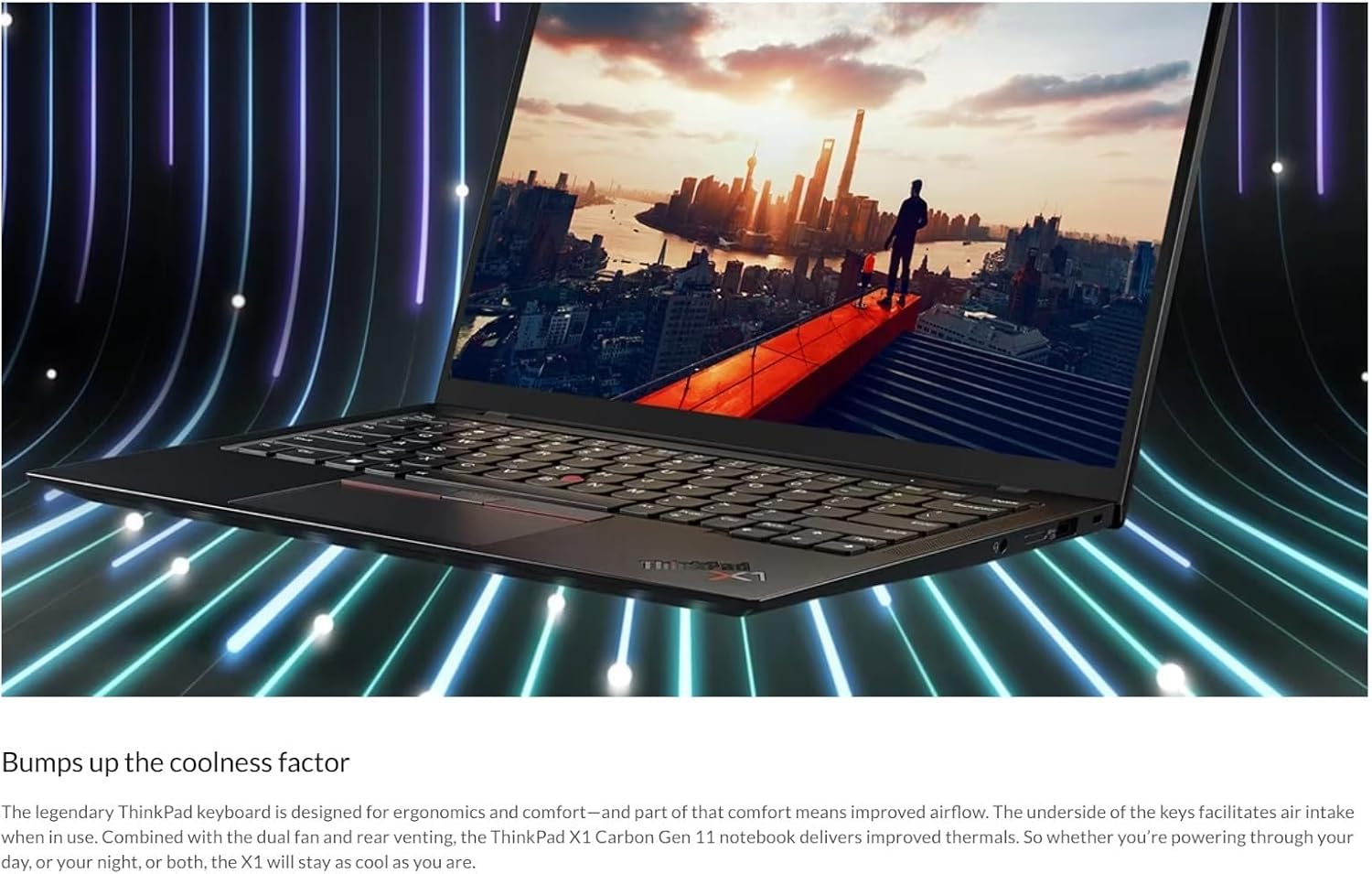 Lenovo Gen 11 Thinkpad X1 Carbon Laptop With Intel Intel Core I7-1365U Vpro Processor, 14 Wuxga 100% Srgb 400 Nits Touchscreen,