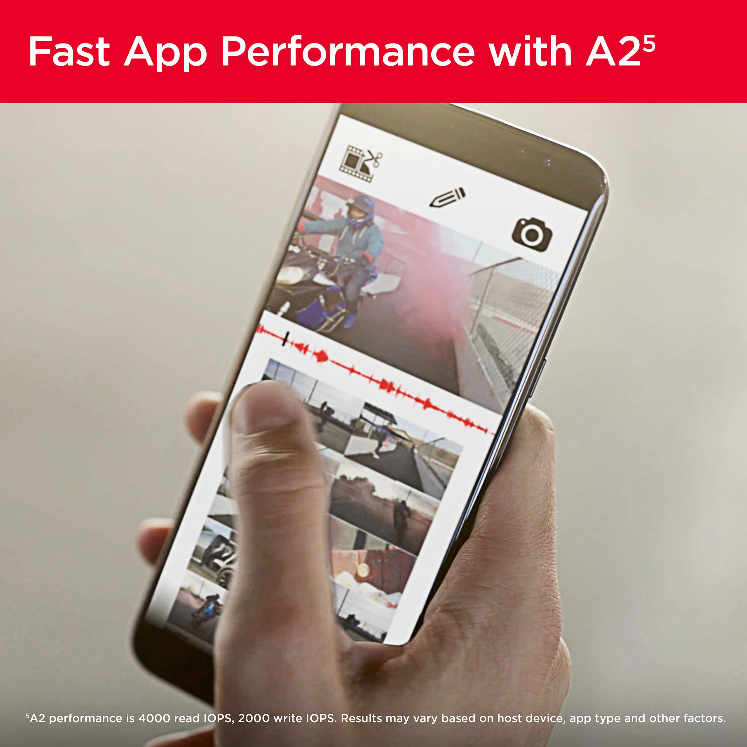 Sandisk 256Gb Extreme Microsdxc Uhs-I Memory Card With Adapter - Up To 190Mb/S, C10, U3, V30, 4K, 5K, A2, Micro Sd Card - Sdsqxa