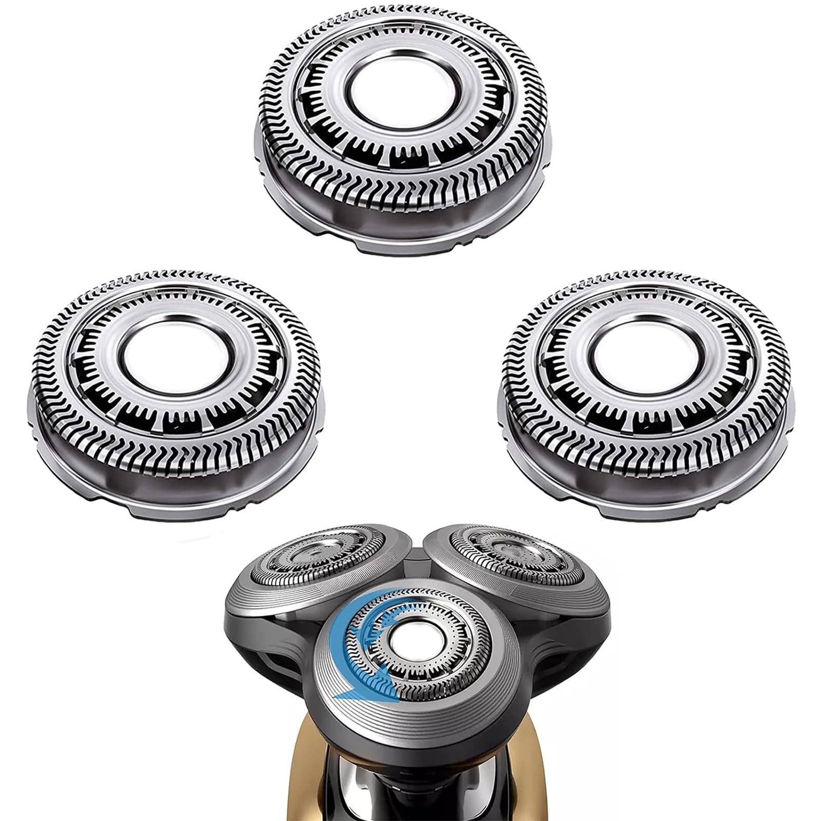 Suleto Sh60/72 Replacement Head Compatible With Philips S6000 Razors, Sh60 Replacement Blades Compatible With Norelco Series 600