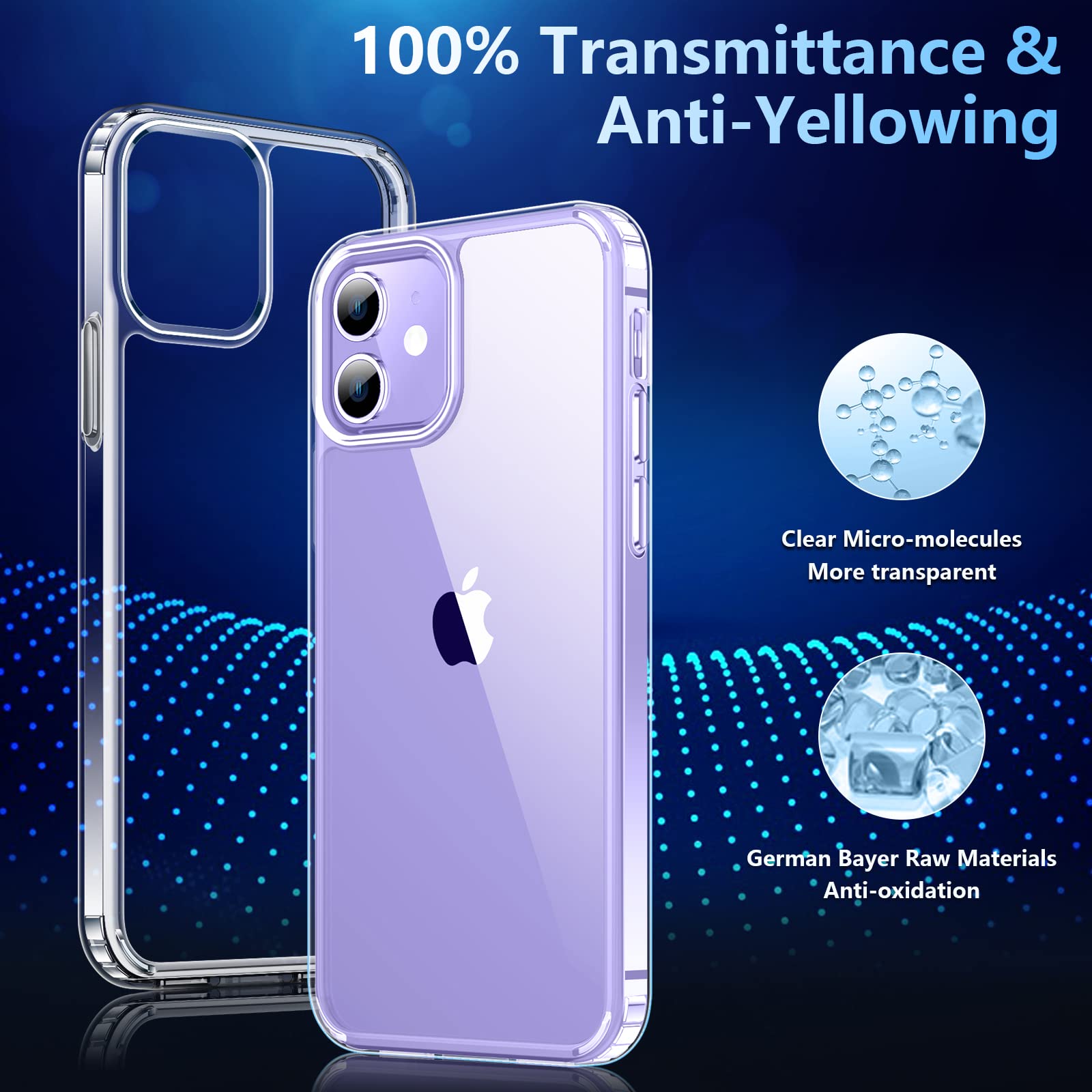 Temdan Case Designed For Iphone 12 Case/Designed For Iphone 12 Pro Case  Clear