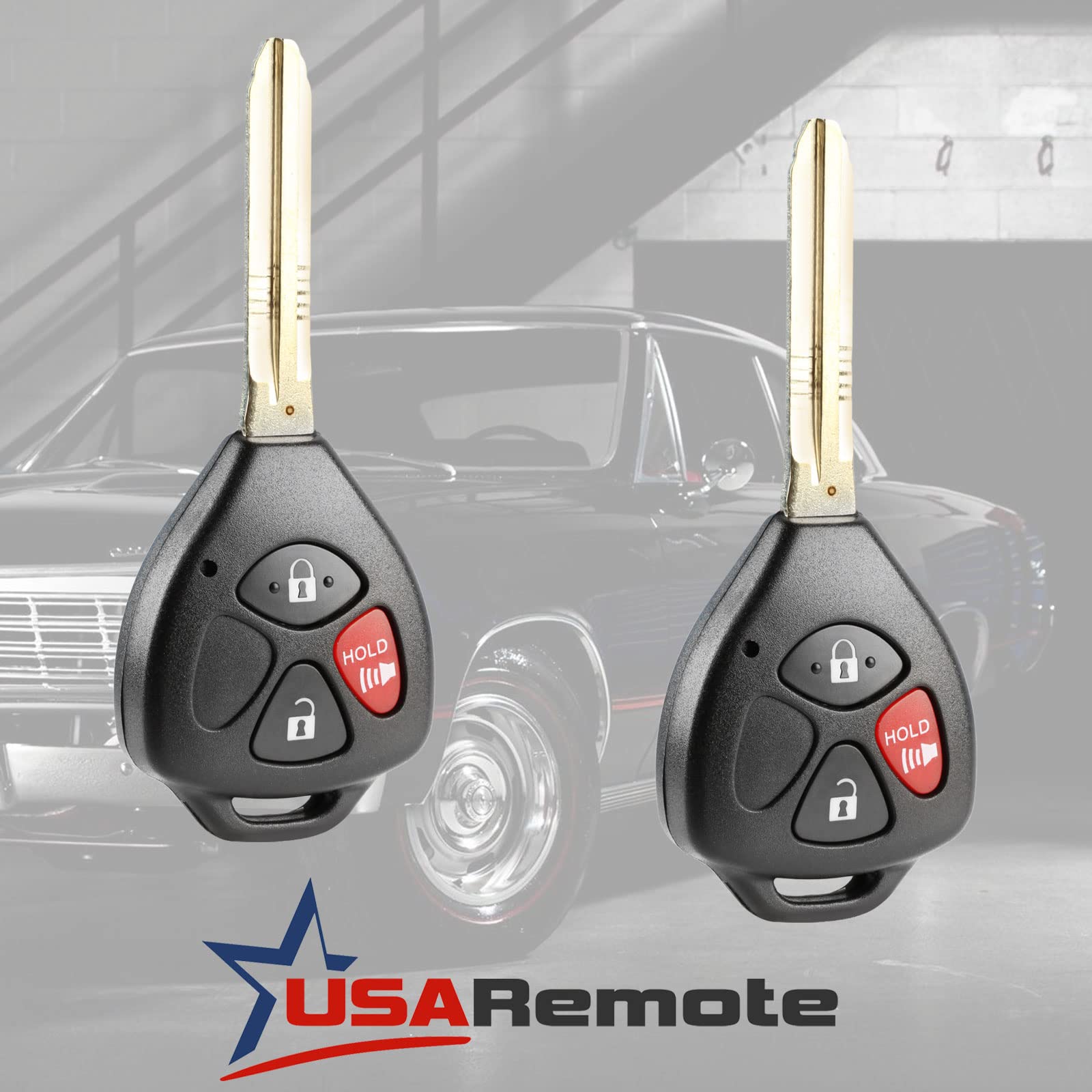 Key Fob Keyless Entry Remote Fits 2007 2010 Toyota Rav4 / 2008 2012 Scion Xb (Hyq12Bby, Set Of 2)