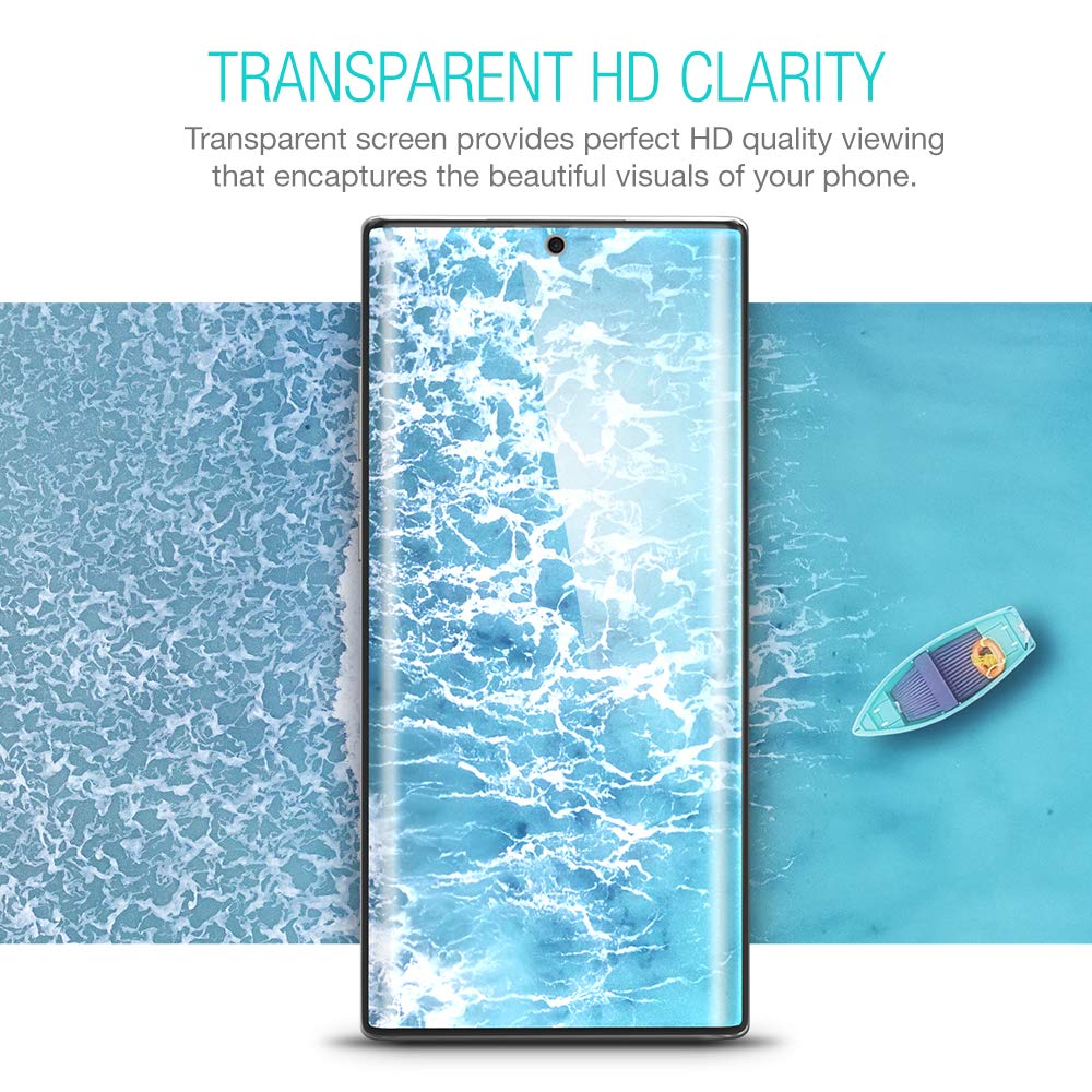 Xclear 3 Pack Screen Protector Designed For Galaxy Note 10 Plus/Note 10 Plus 5G (2019) [Case Friendly] Tpu Film Anti Scratch Hd