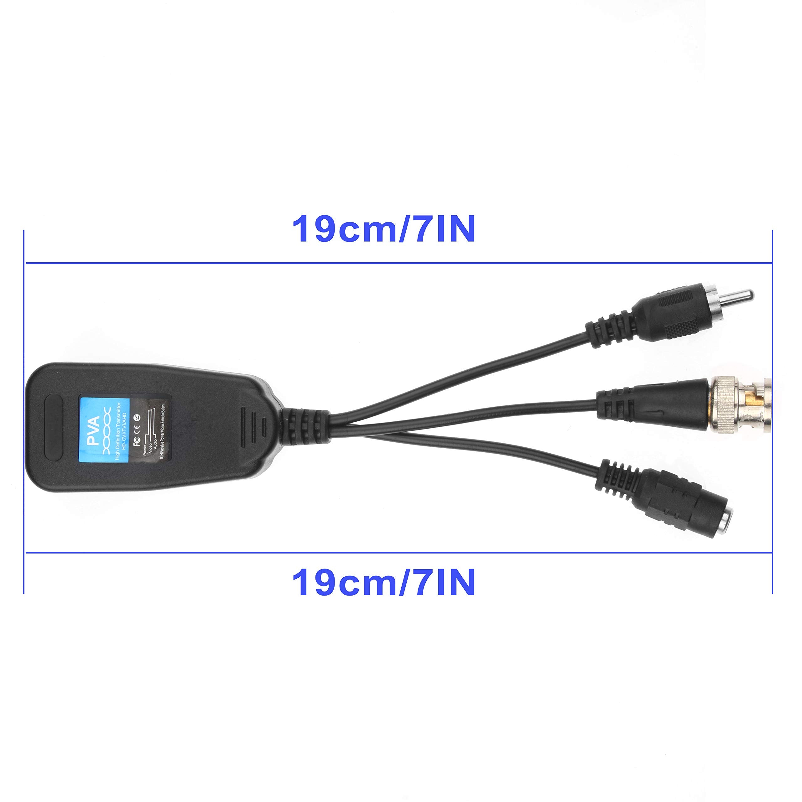 Passive Video Balun 8 Pairs Passive Video Power Balun Audio Connector 960P/1080P/2Mp Bnc To Rj45 Network Transceiver Cat5E/Cat6