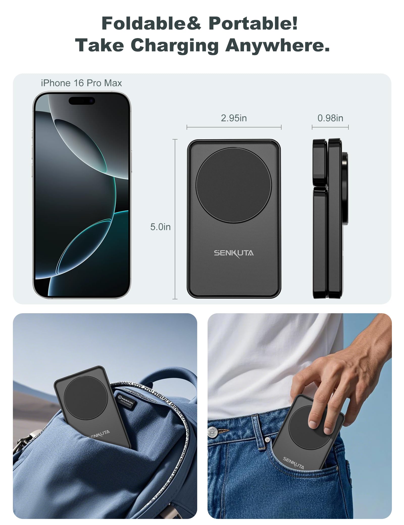 Wireless Charger Charging Station For Apple: 3 In 1 Wireless Charger Multiple Devices For Iphone 16/15/14/13/12 - Fast Travel Ch