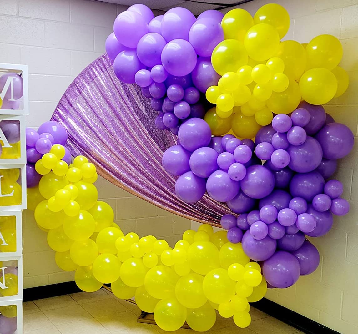 Poise3Ehome 2Pcs 2Ft X 8Ft Sequin Backdrop Curtains, Glitter Photography Background, Sequence Xmas Thanksgiving Backdrop (Lavend