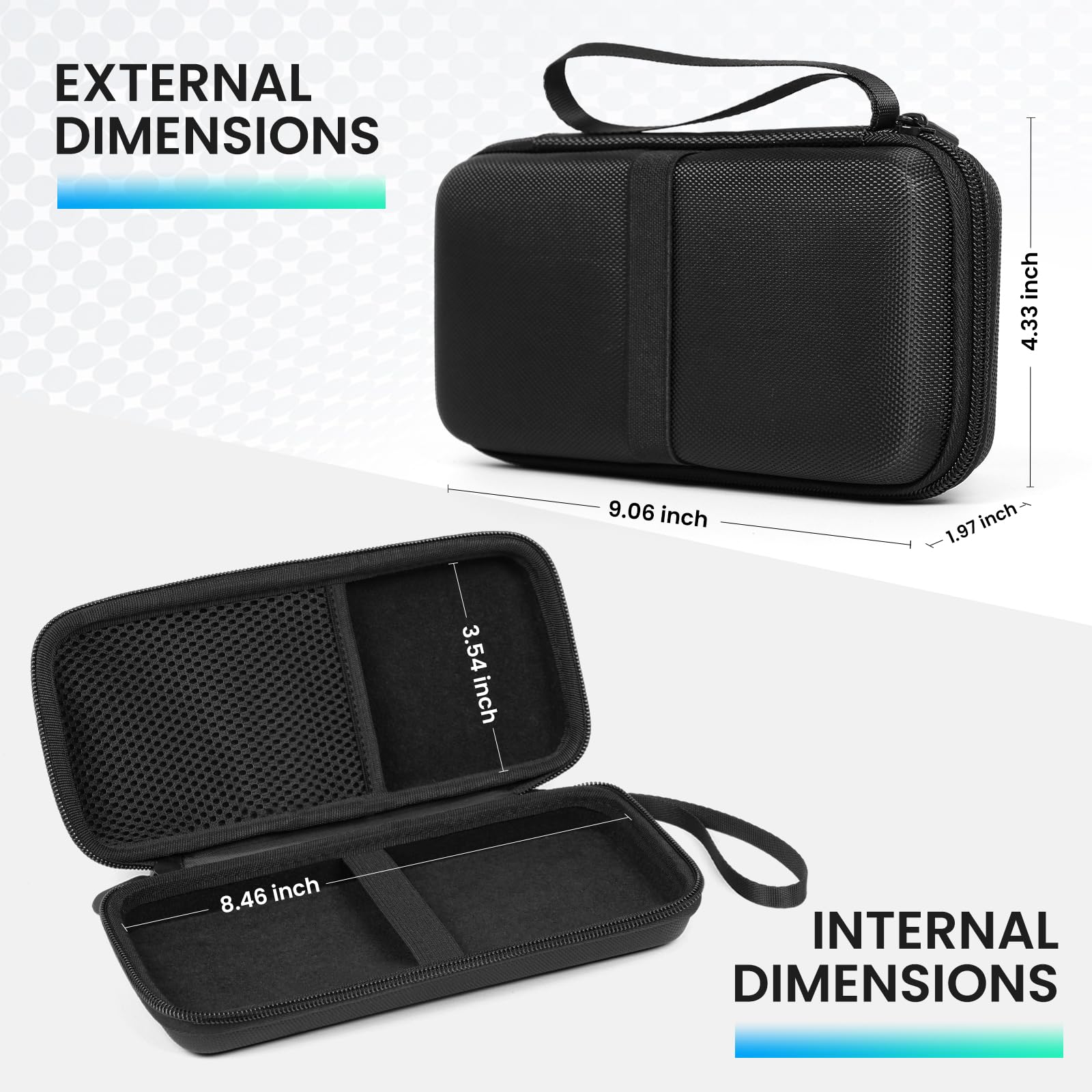 Graphing Calculator Case For Texas Instruments Ti 84 Plus Ce, Carrying Box Protective Case For Ti 83 Plus Ce Ti 85 Ti 89 Ti 82 P