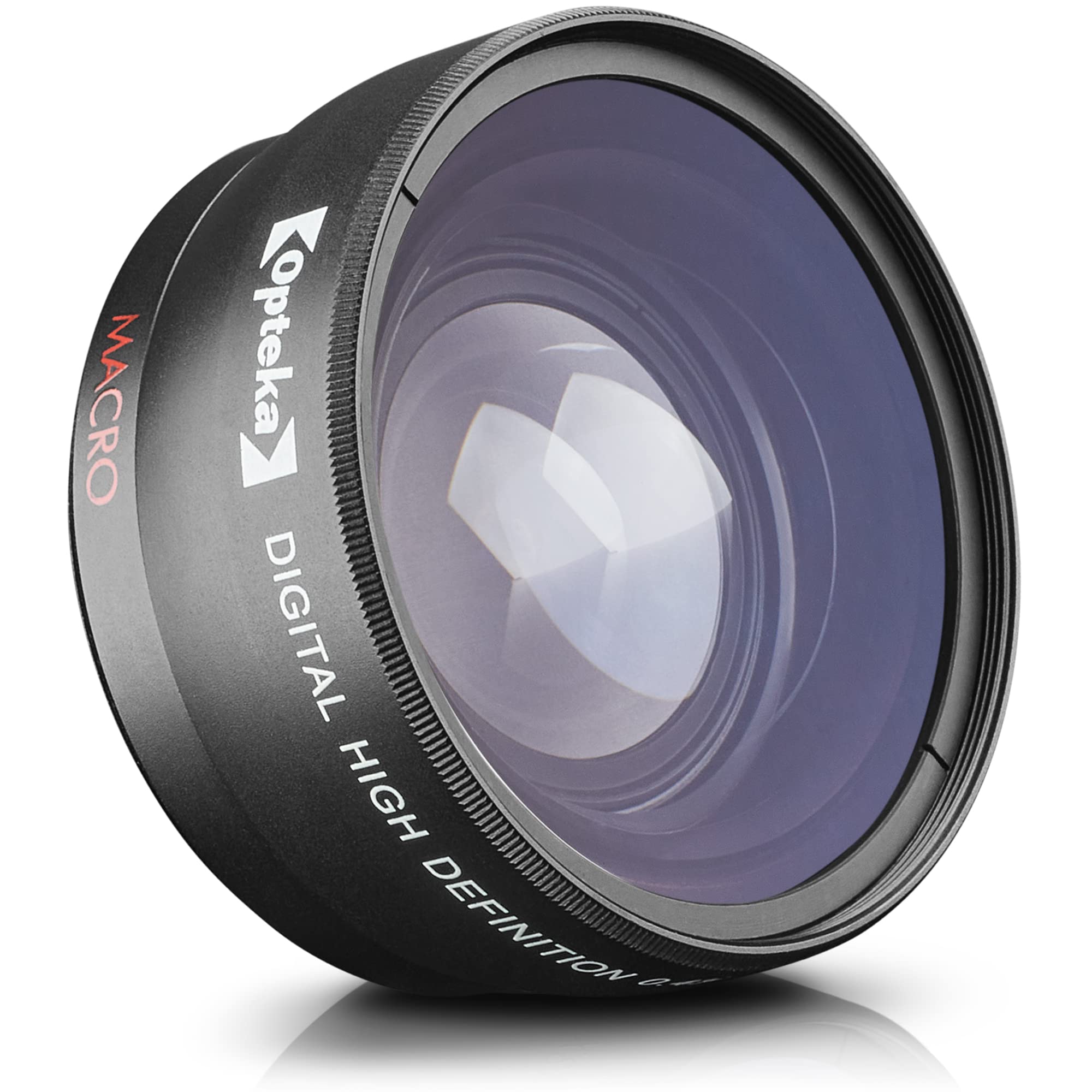 Opteka 0.43x High Definition Auto Focus Wide Angle Lens with Macro Attachment for Canon, Fuji, Nikon, Panasonic, Sony and Sigma 