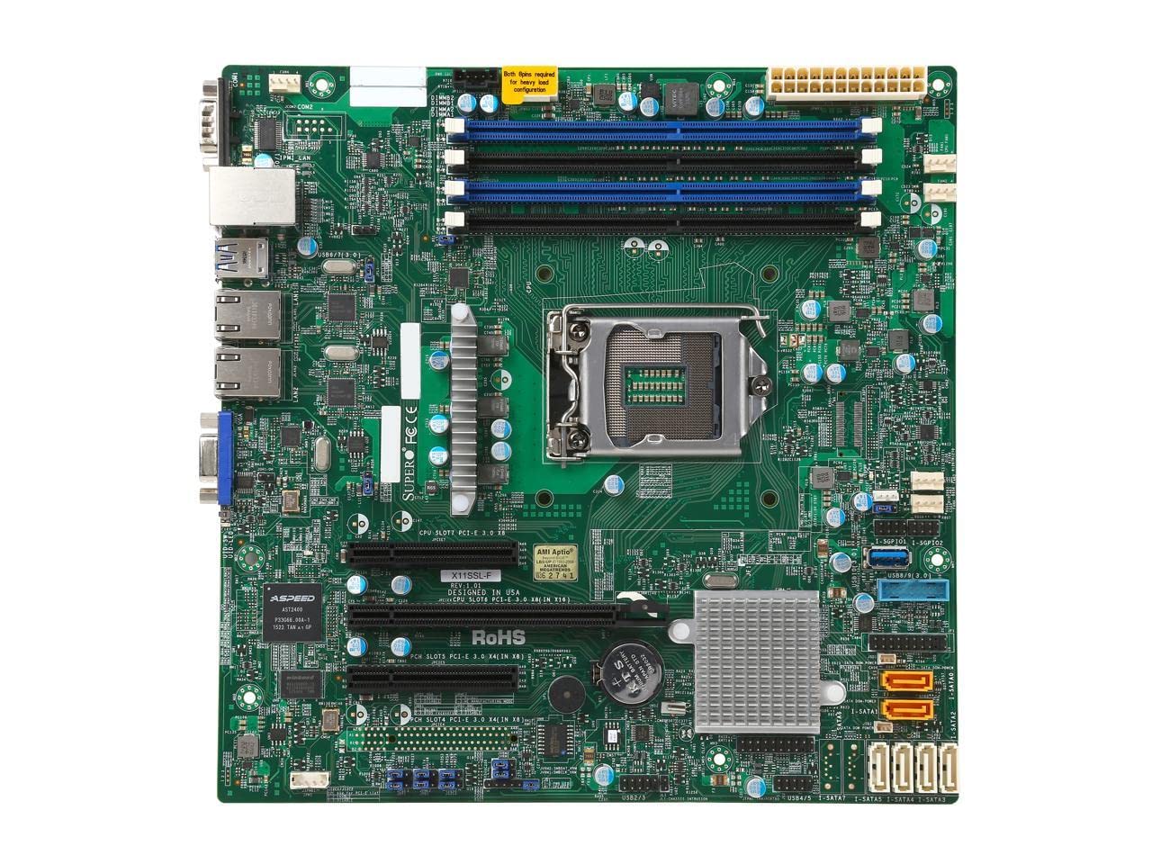 Supermicro Micro Atx Ddr4 Lga 1151 Motherboards X11Ssl F O