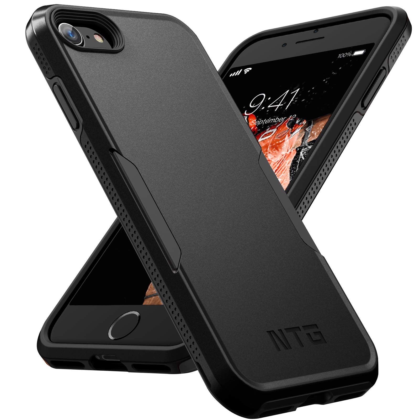 Ntg Shockproof Designed For Iphone Se 2022 Case/Iphone Se 2020 Case, Heavy Duty Tough Rugged Lightweight Slim Protective Case Fo