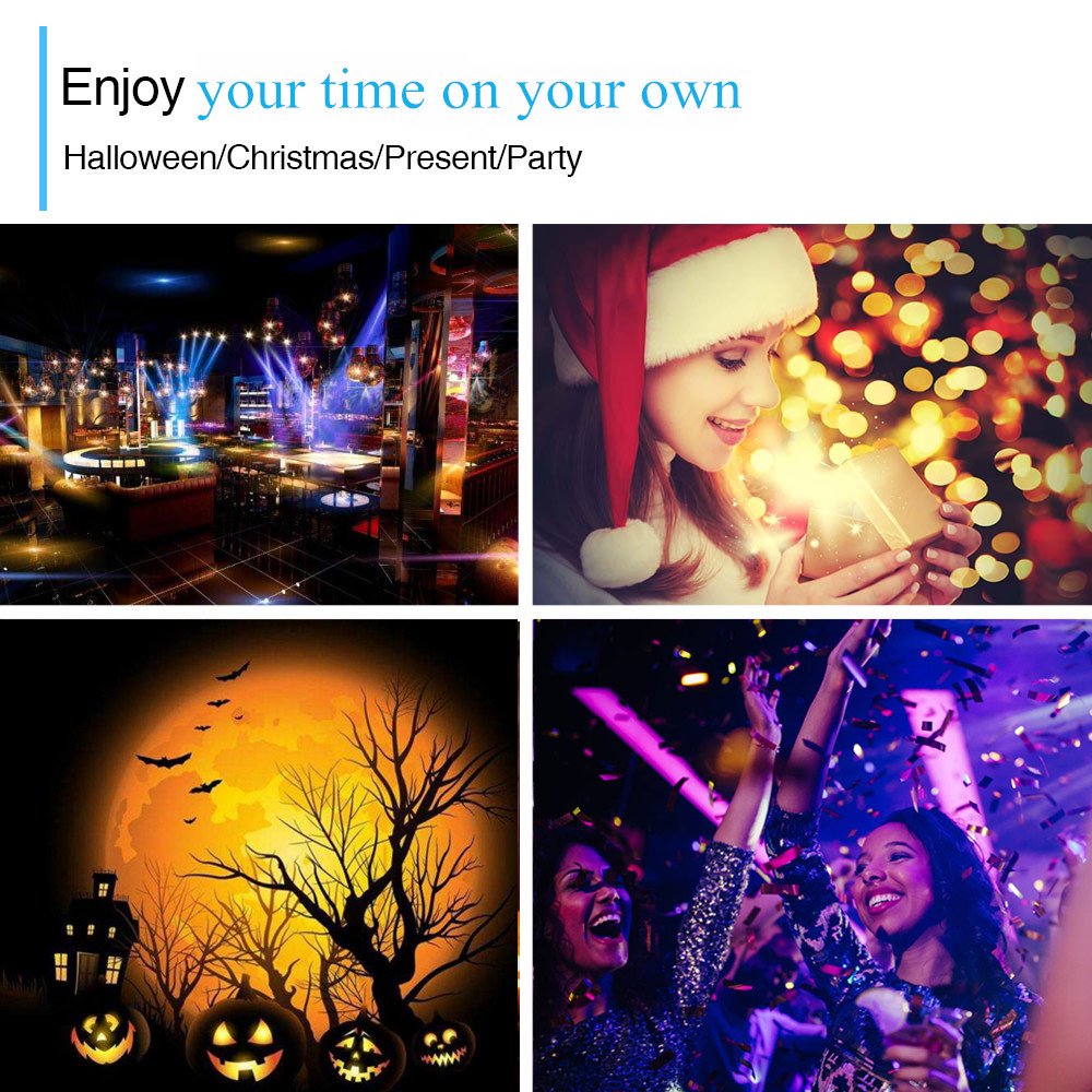 Jlpow White Strobe Light ,Super Bright 36 Led Strobe Light For Party ,Sound Activated And Speed Control Mini Dj Strobe Lights ,B